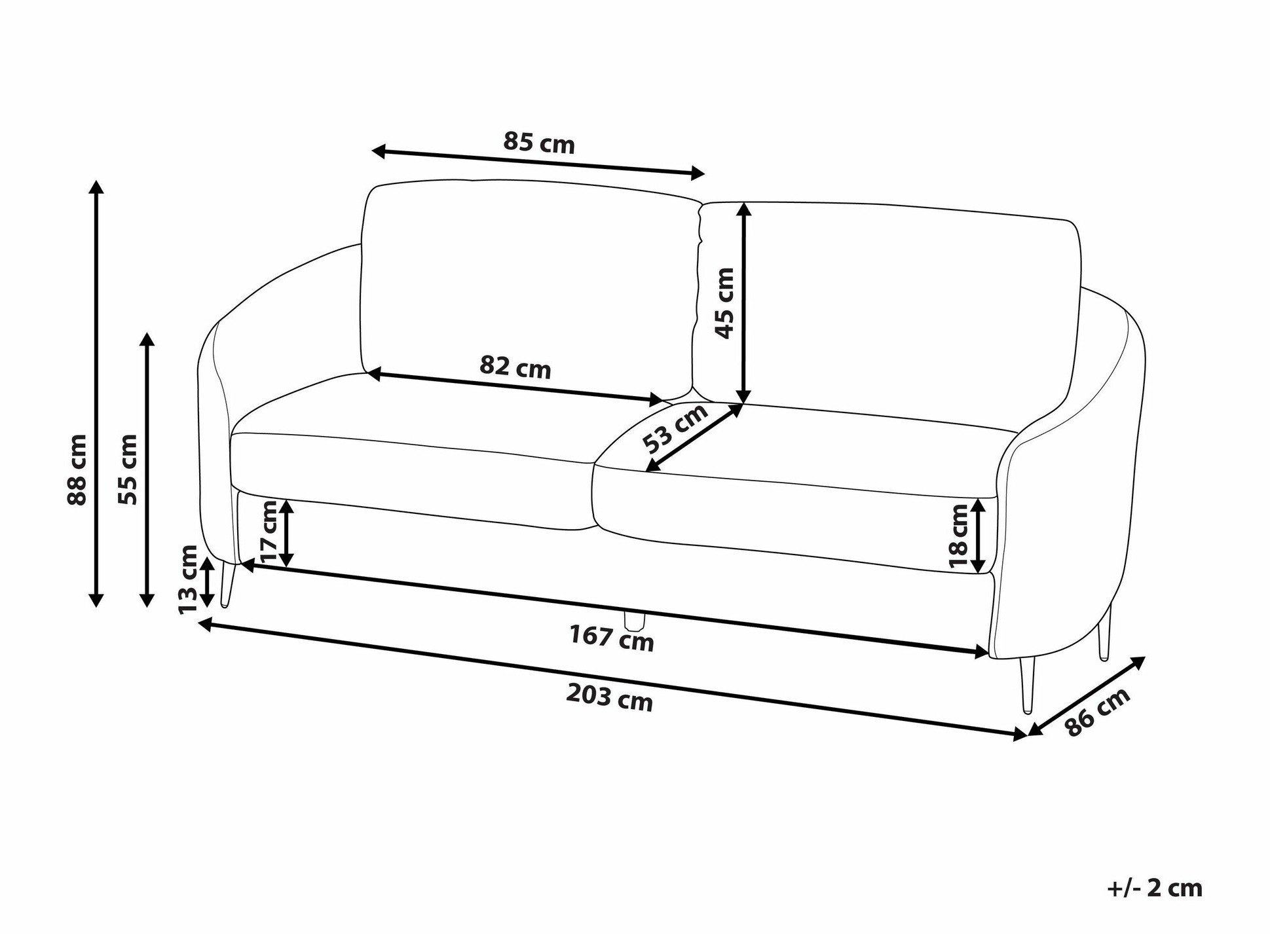 Sofa Berwyn 1803 (Belo)