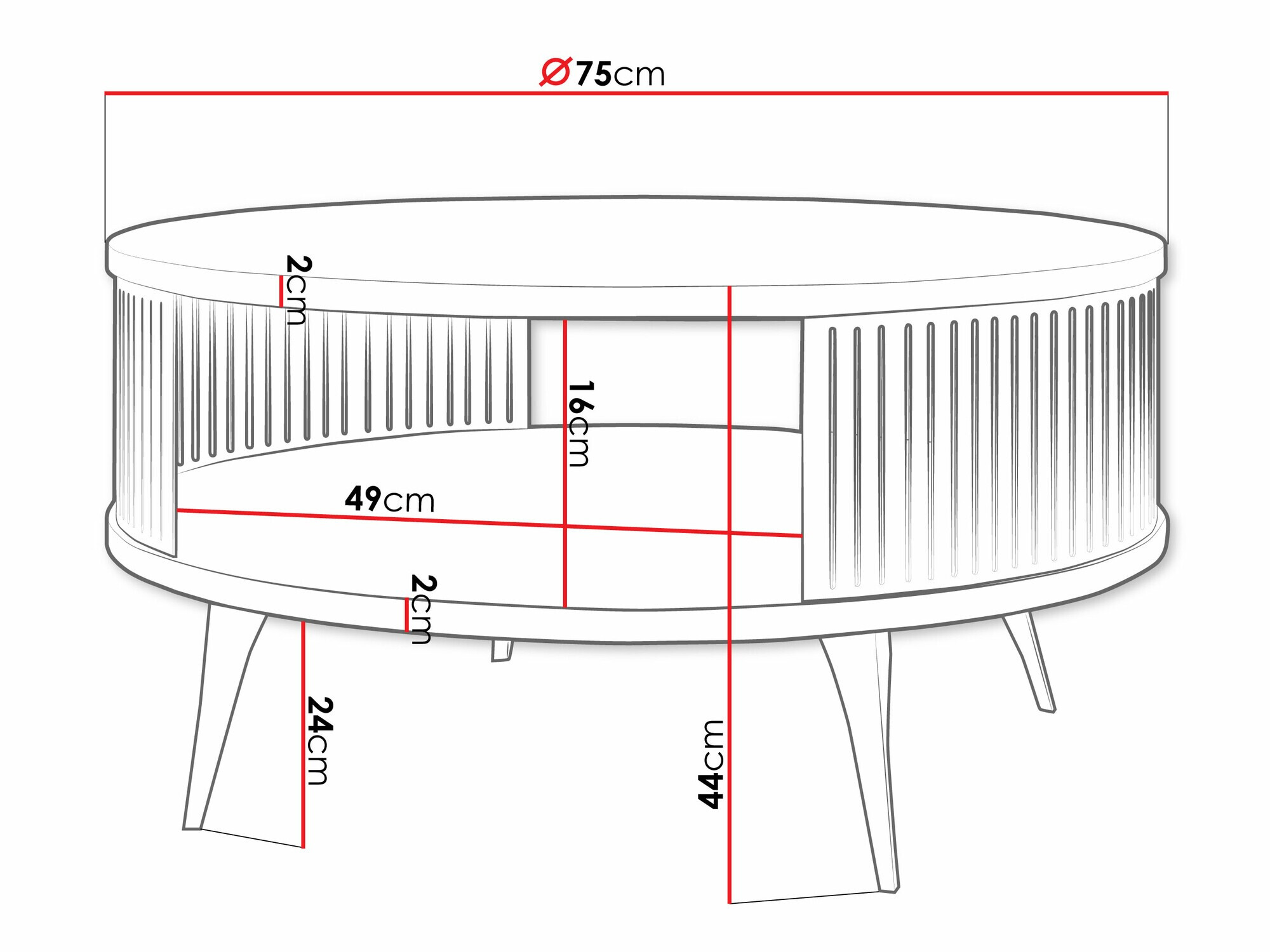 Stočić za kafu Sordore 101 (Zlatan + Beli mermer)