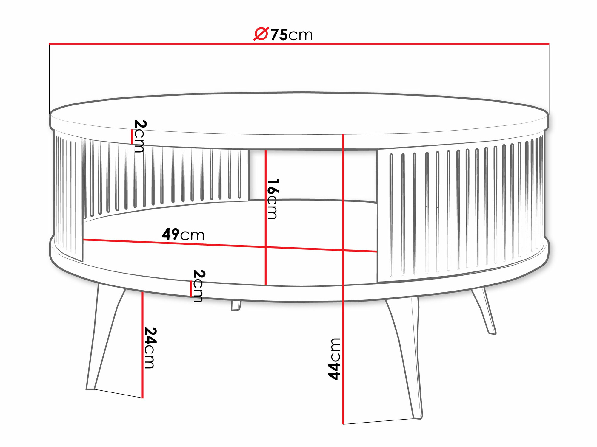 Stočić za kafu Sordore 101 (Zlatan + Crni mermer)