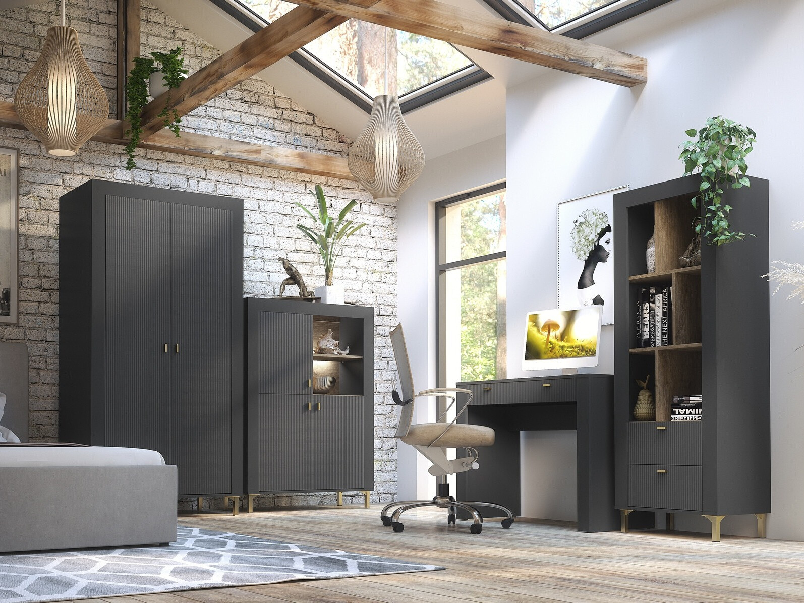 Polica Mormavu 102 (Mat crna)