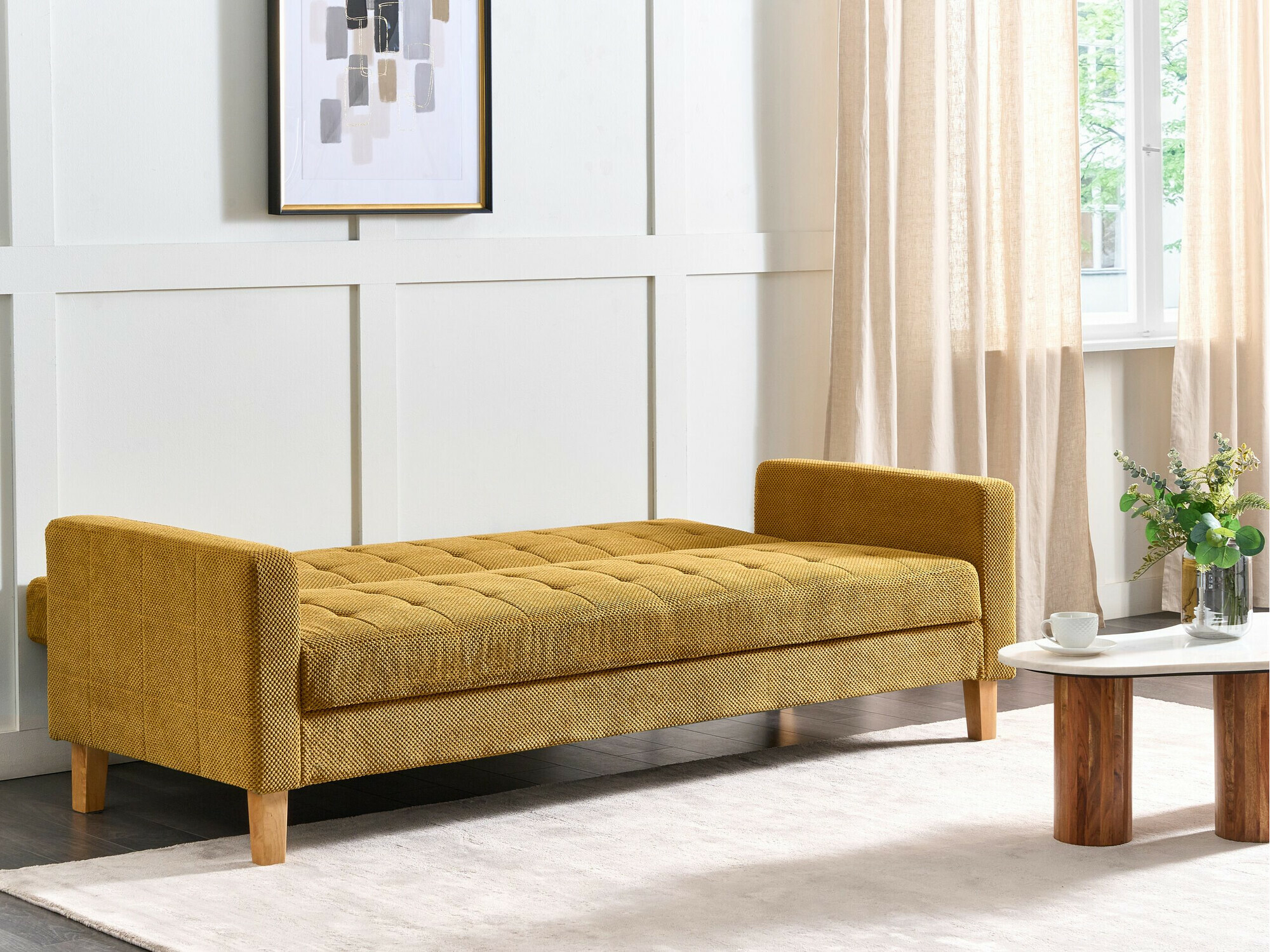Sofa na razvlačenje Berwyn 1591 (Žuta)