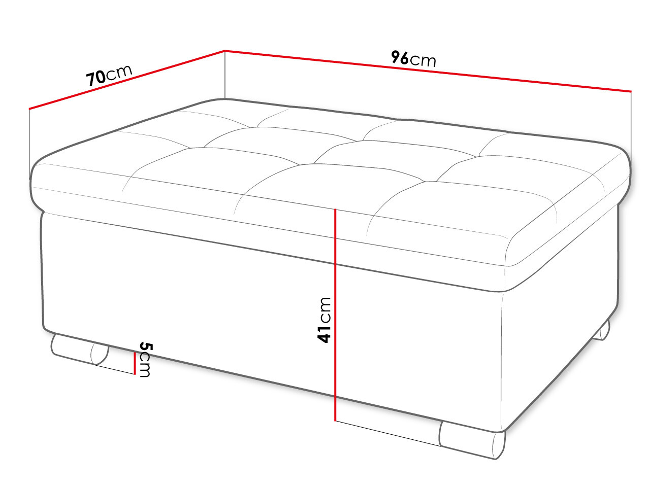 Tapacirana klupa Comfivo 118 (Velo 622)