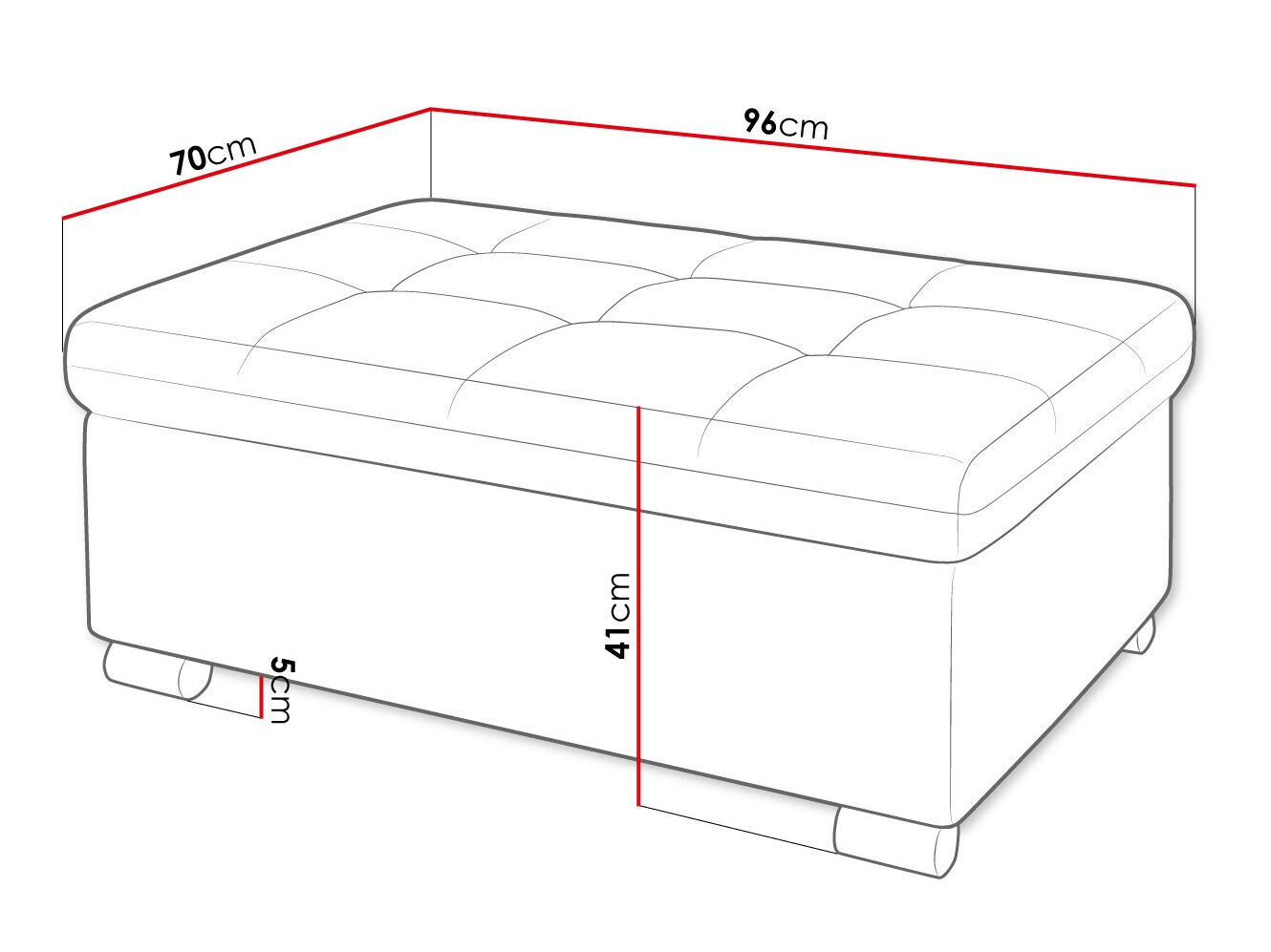 Tapacirana klupa Comfivo 118 (Velo 631)