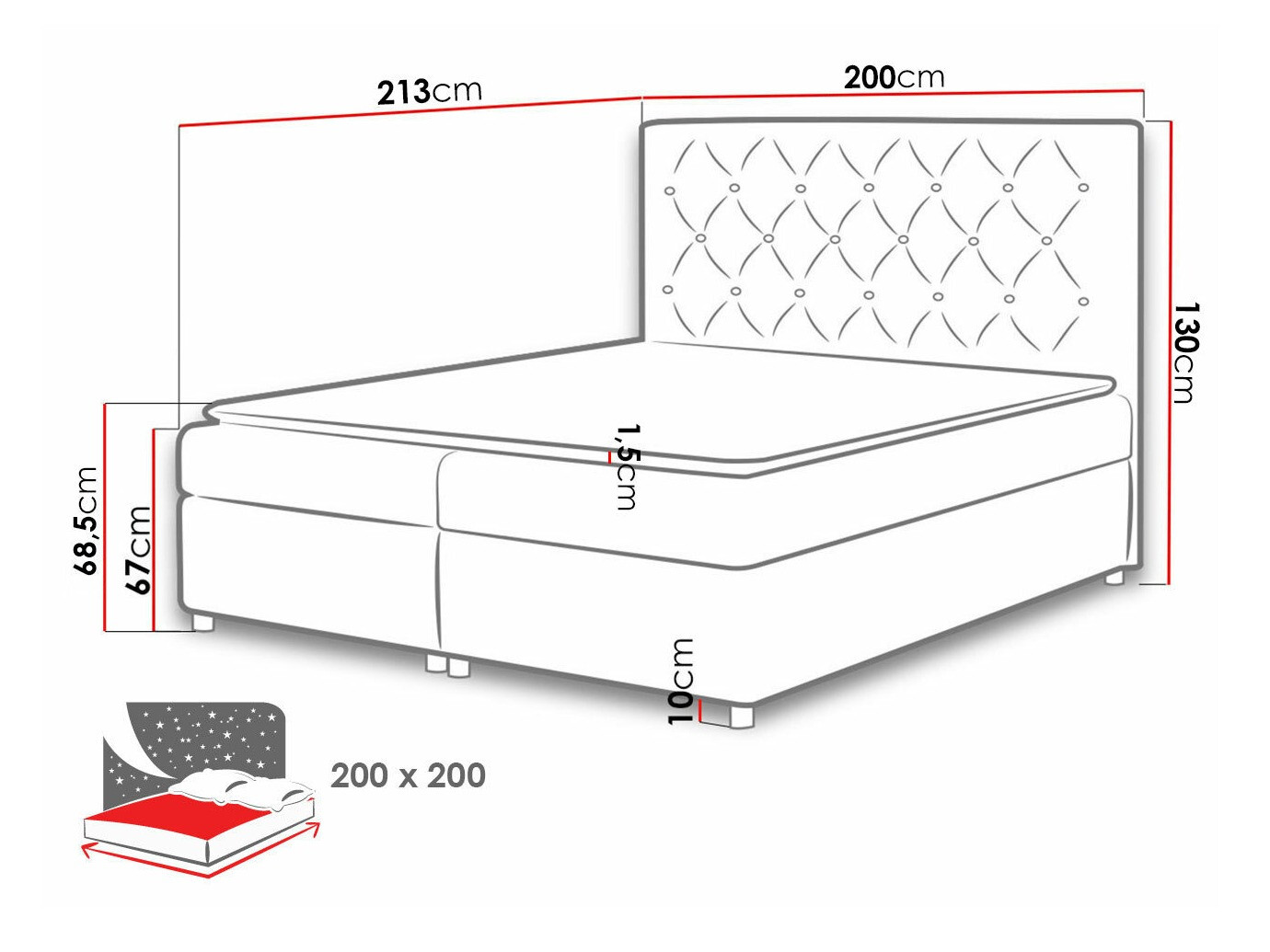 Boxspring krevet Baltimore 112 (Primo 8813)