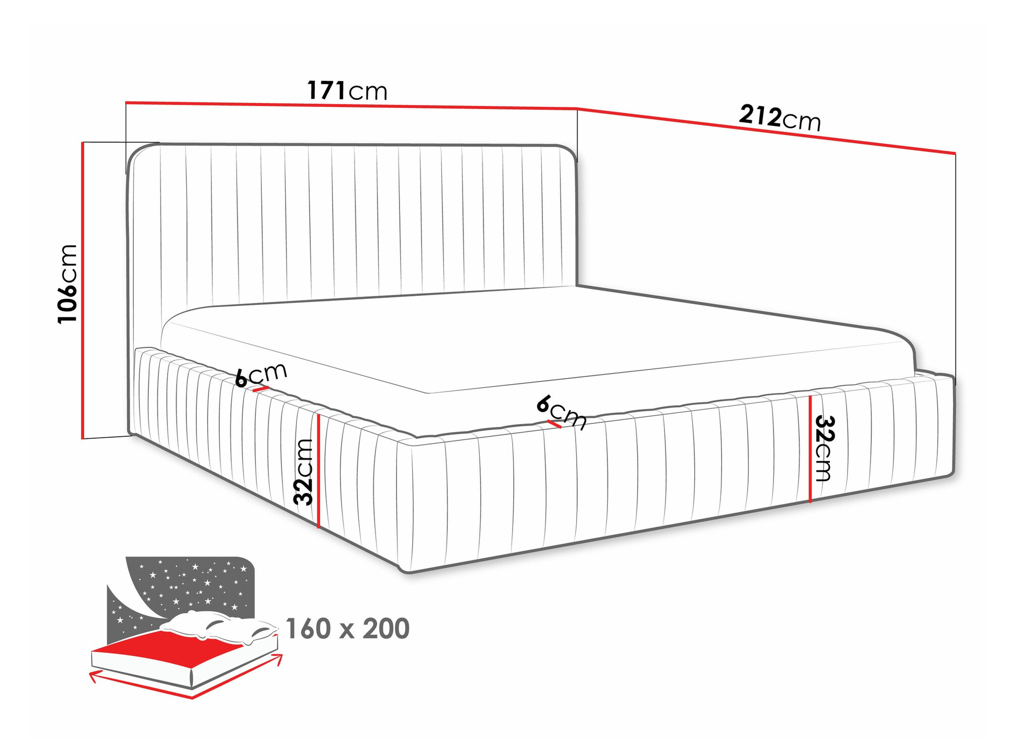 Krevet TrendyNest Caprion (Velluto 14)