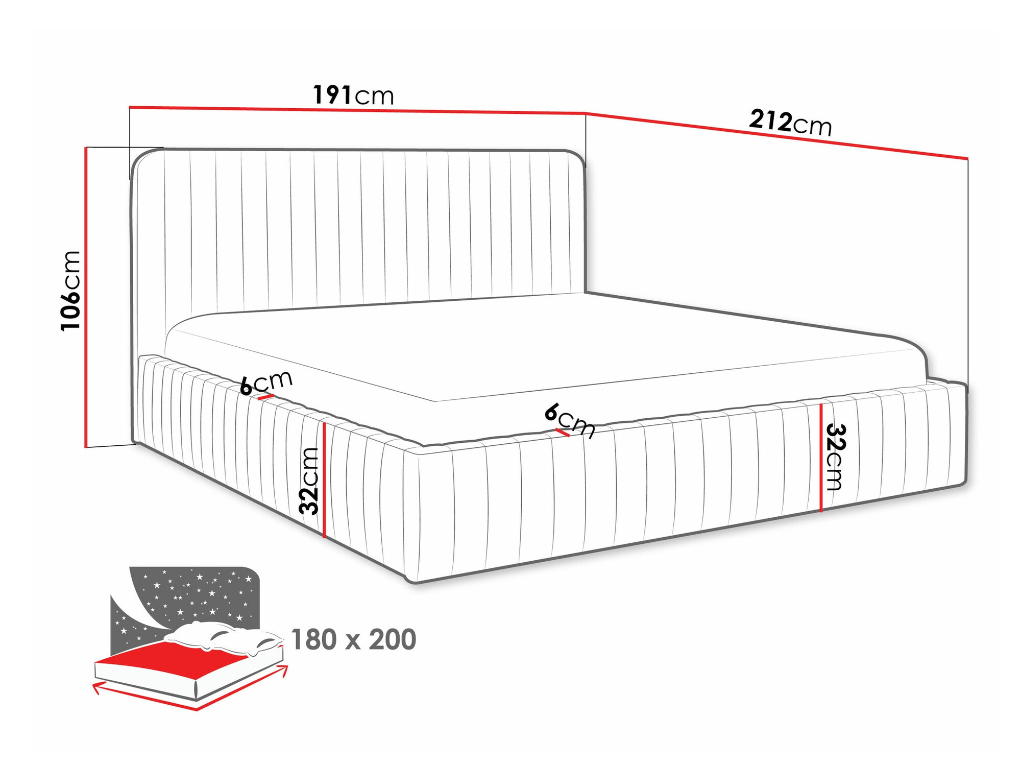 Krevet TrendyNest Caprion (Velluto 14)