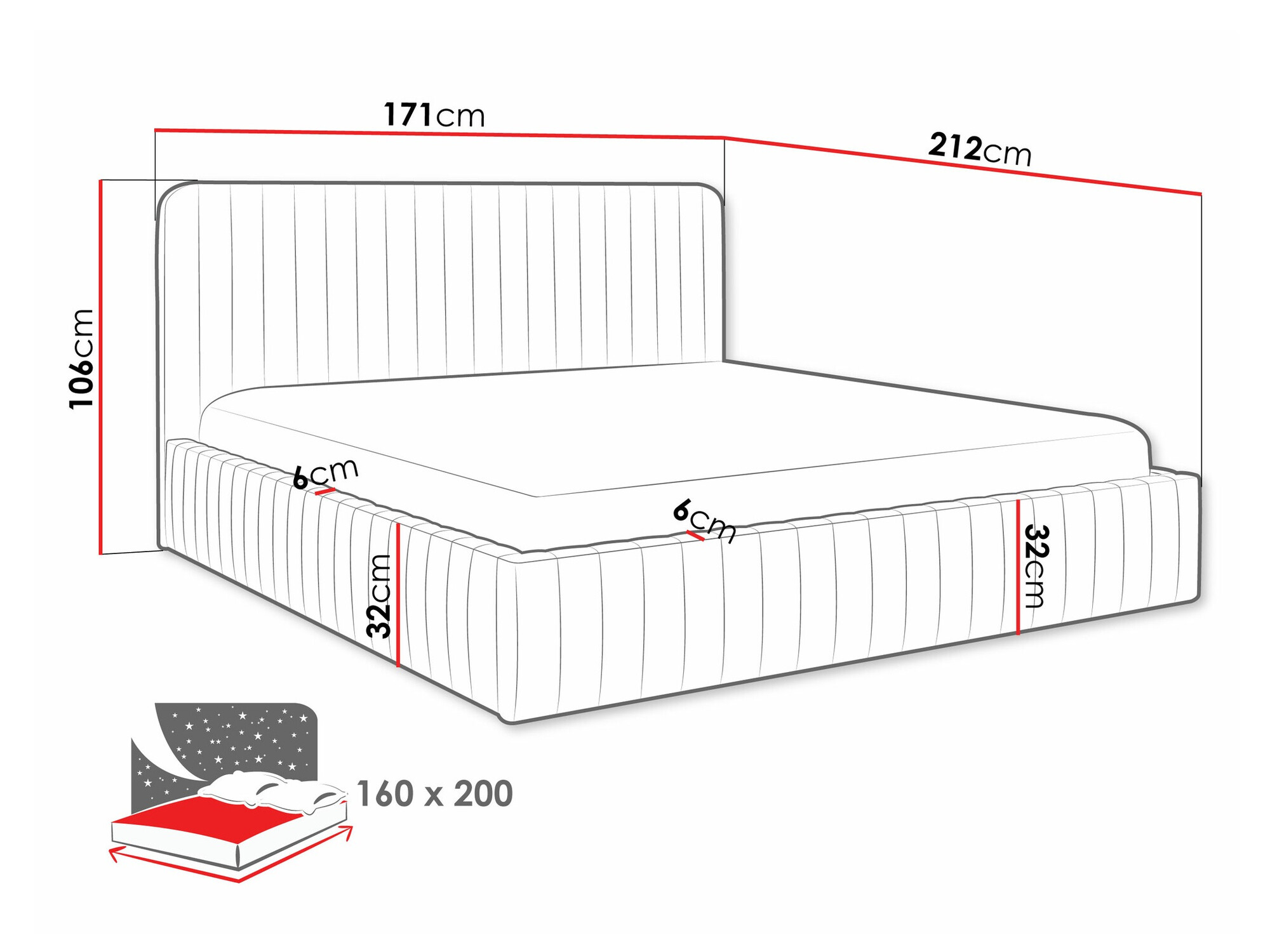 Krevet TrendyNest Caprion (Velluto 15)