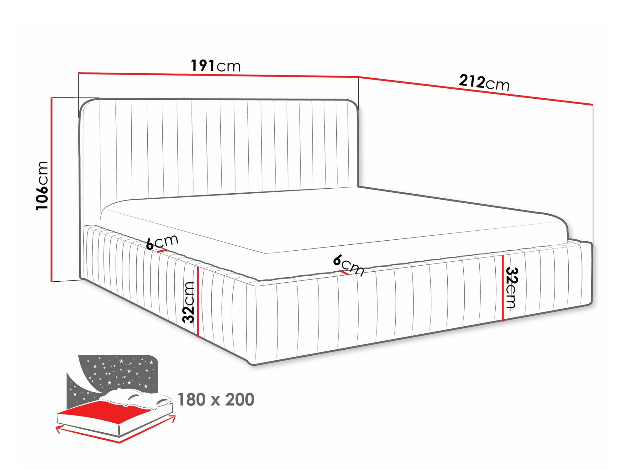Krevet TrendyNest Caprion (Velluto 30)