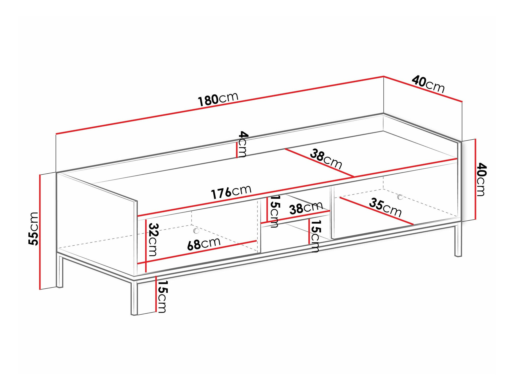 TV sto Comfivo Etmore 105 (Belo)