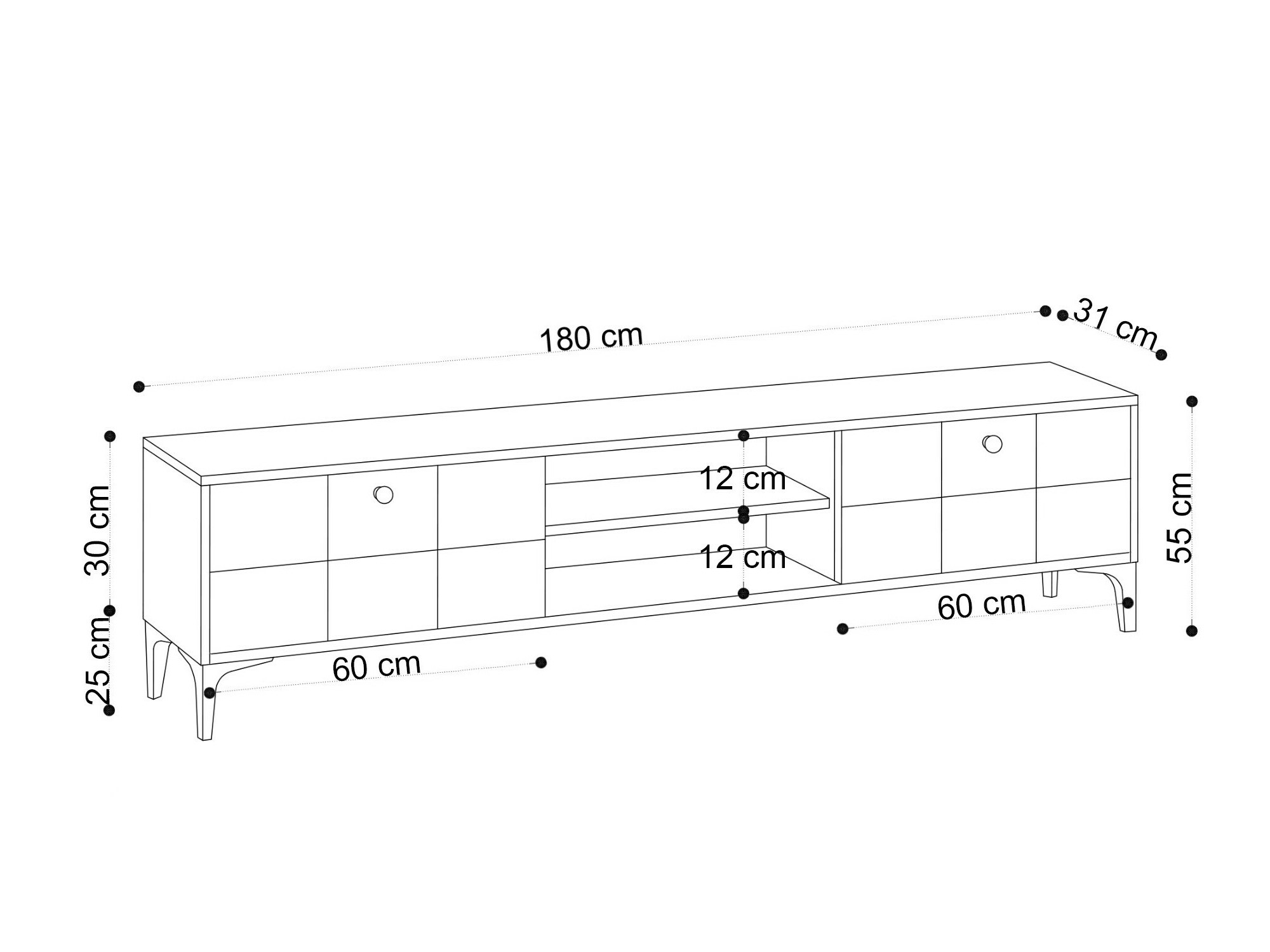 TV komoda Sonliro 126