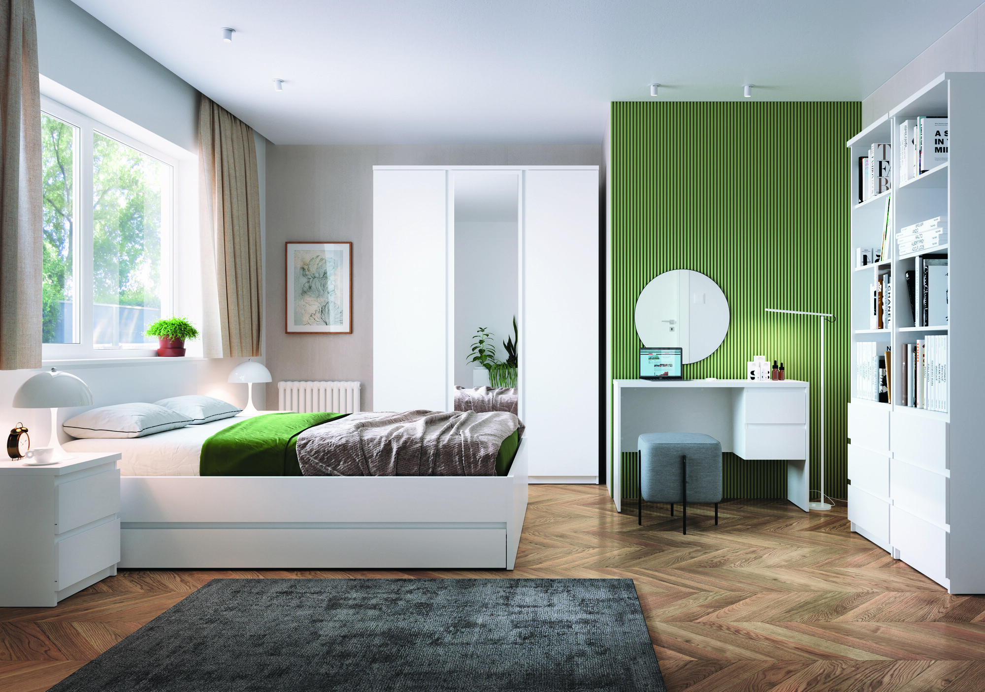 Krevet Merfere 107 (Belo)