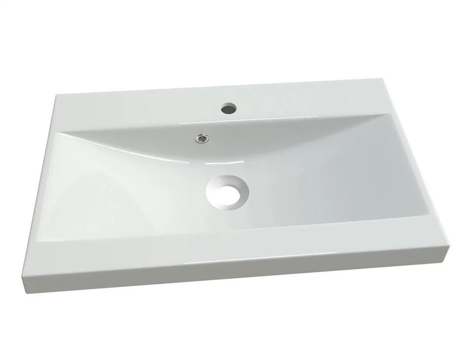 Set za kupatilo Sarasota 140 (Sjaj siva + Belo)