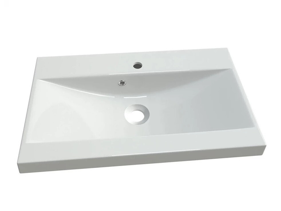 Set za kupatilo Sarasota 140 (Sjaj siva + Belo)