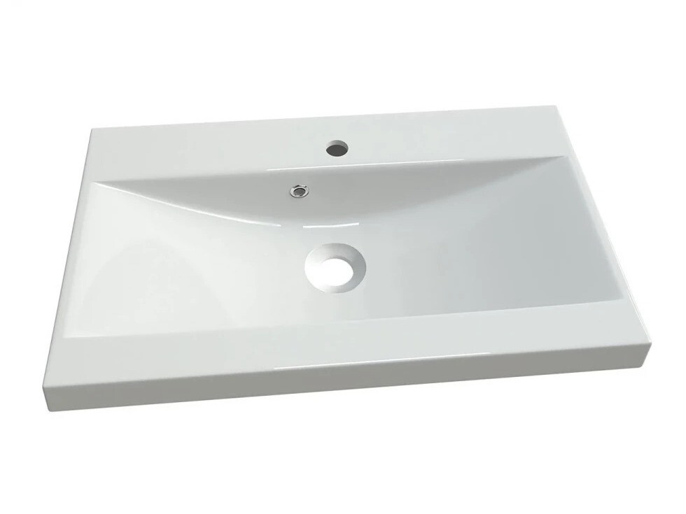 Set za kupatilo Sarasota 140 (Sjajno belo + Belo)