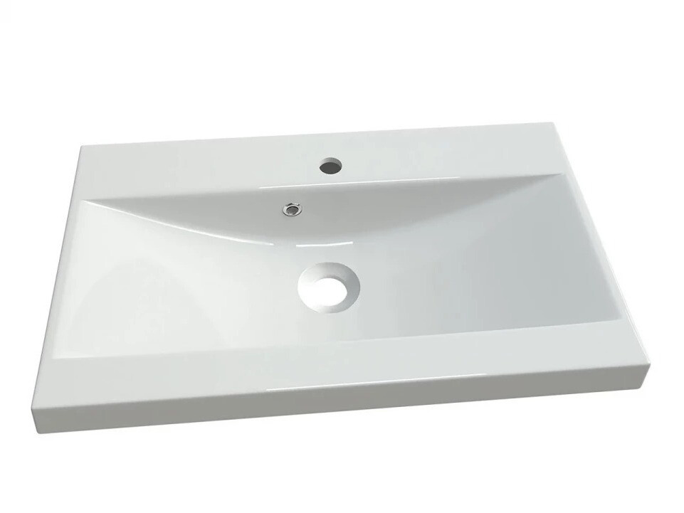 Set za kupatilo Sarasota 140 (Sjajno belo + Matera siva)