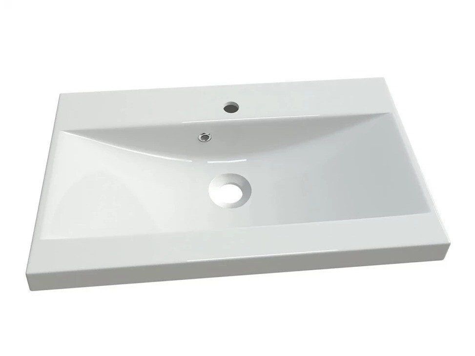 Set za kupatilo Sarasota 140 (Sjajno belo + Matera siva)