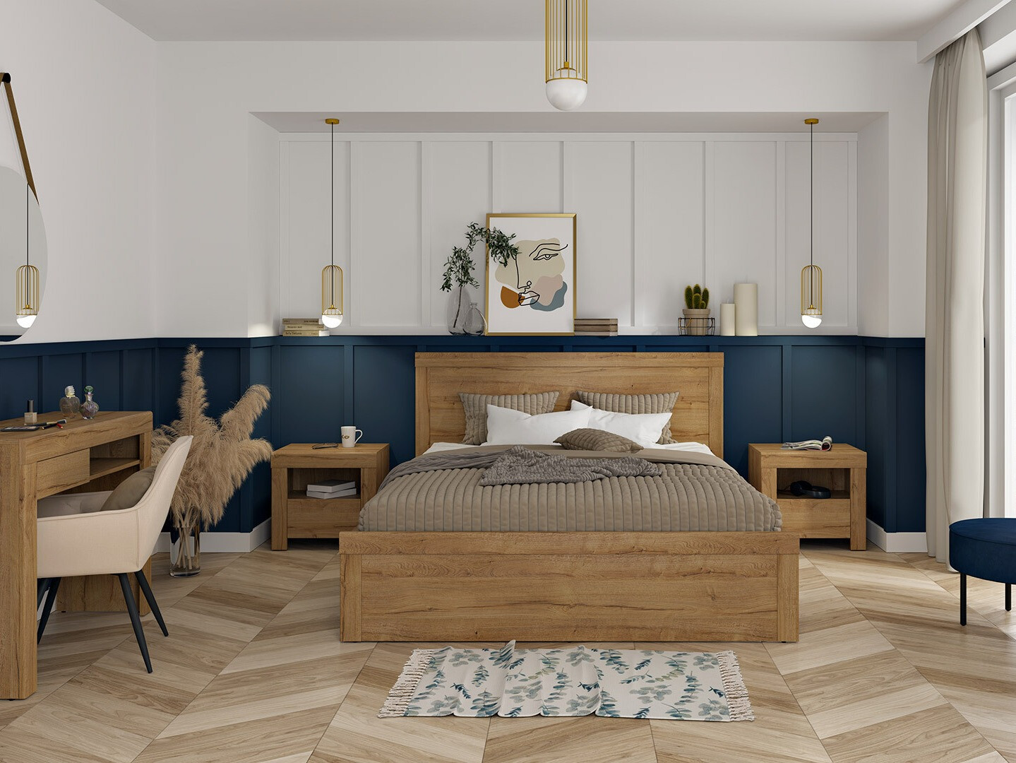 Noćni ormarić Sonsoru 113 (Hrast)