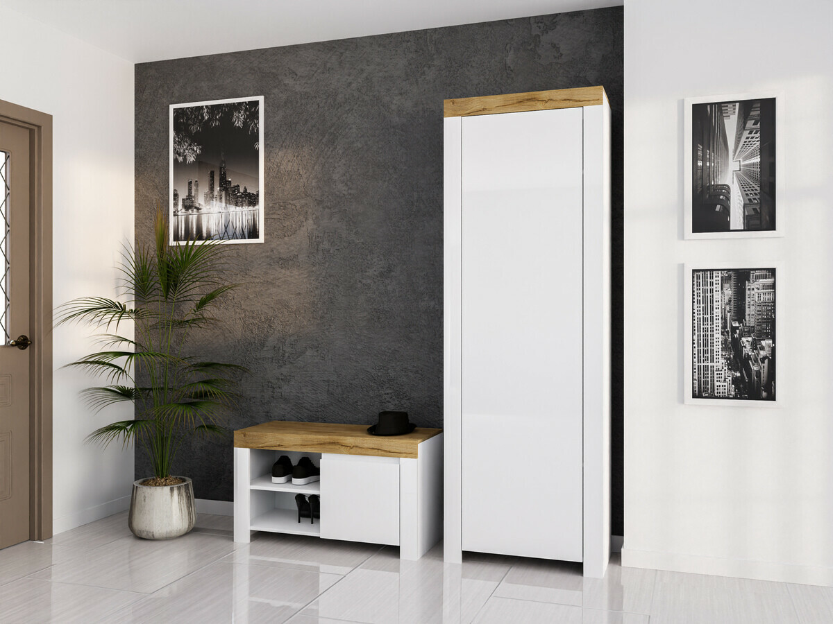 Cipelarnik Sonsoru 118 (Belo + Sjajno belo + Вотан храст)