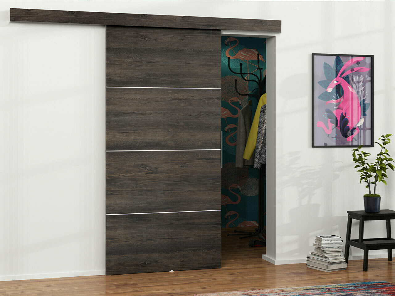 Klizna vrata Dover 144 (Tamni jasen)