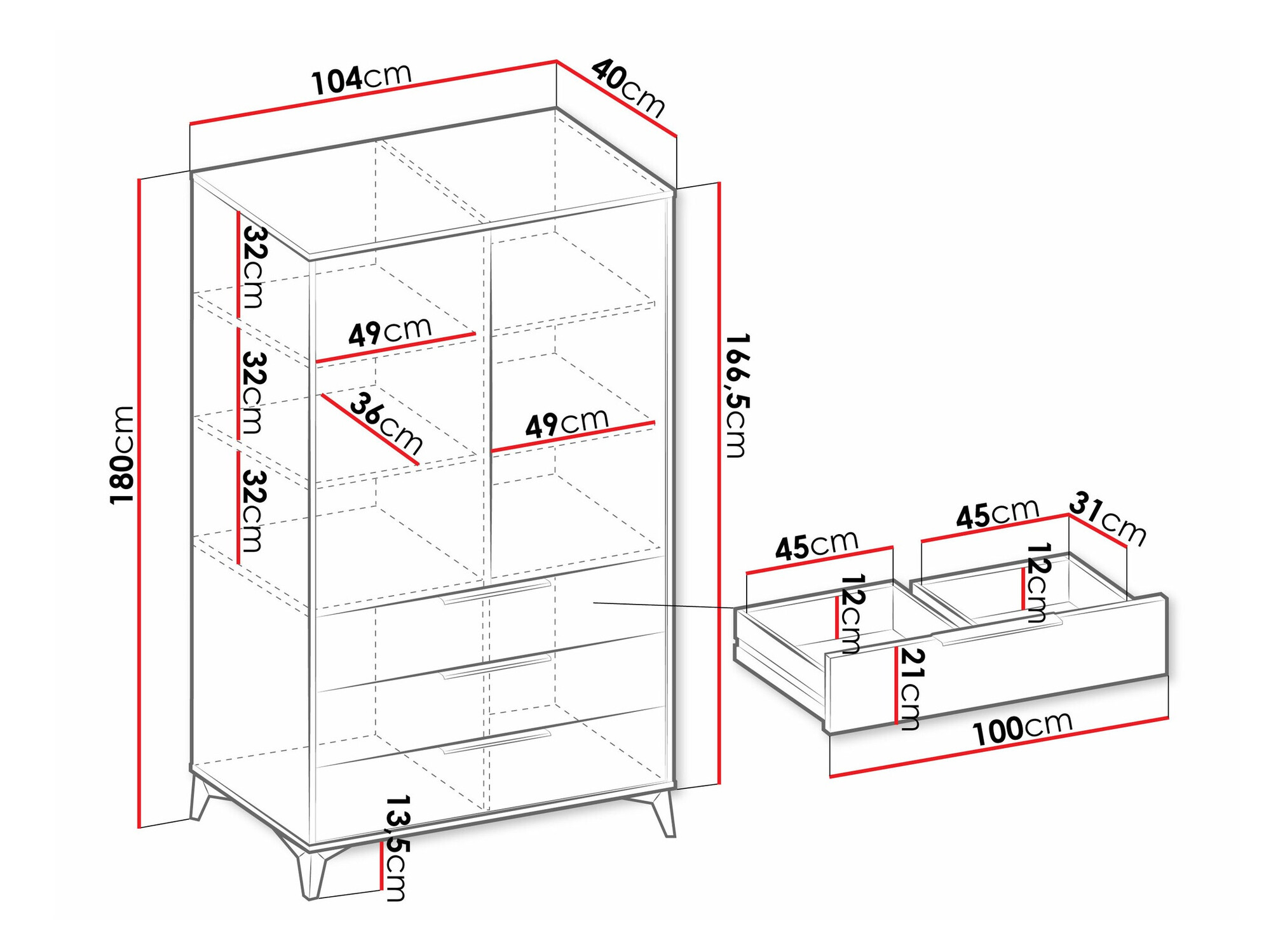Polica Comfivo Camlue 103