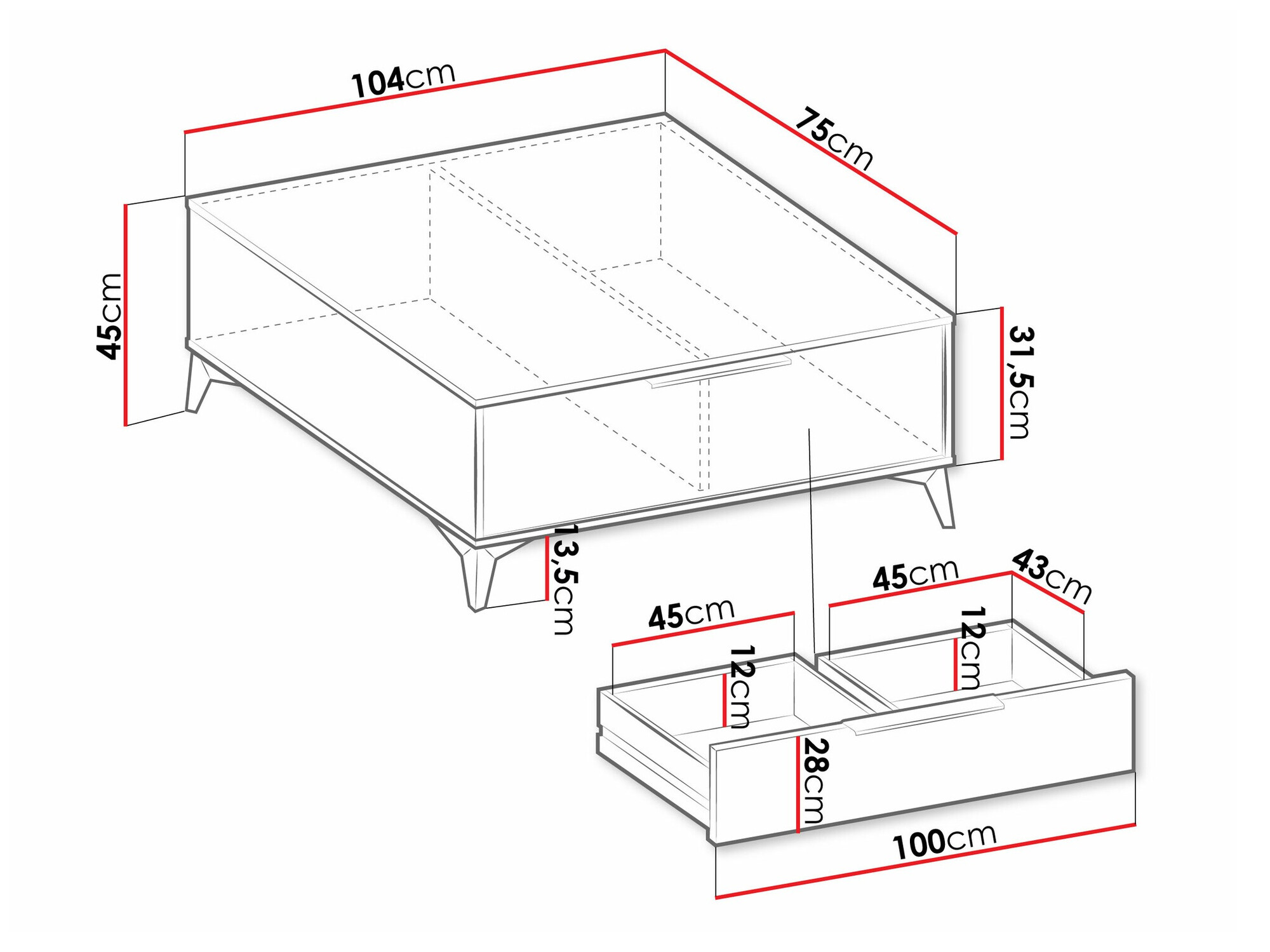 Stočić za kafu Comfivo Camlue 101