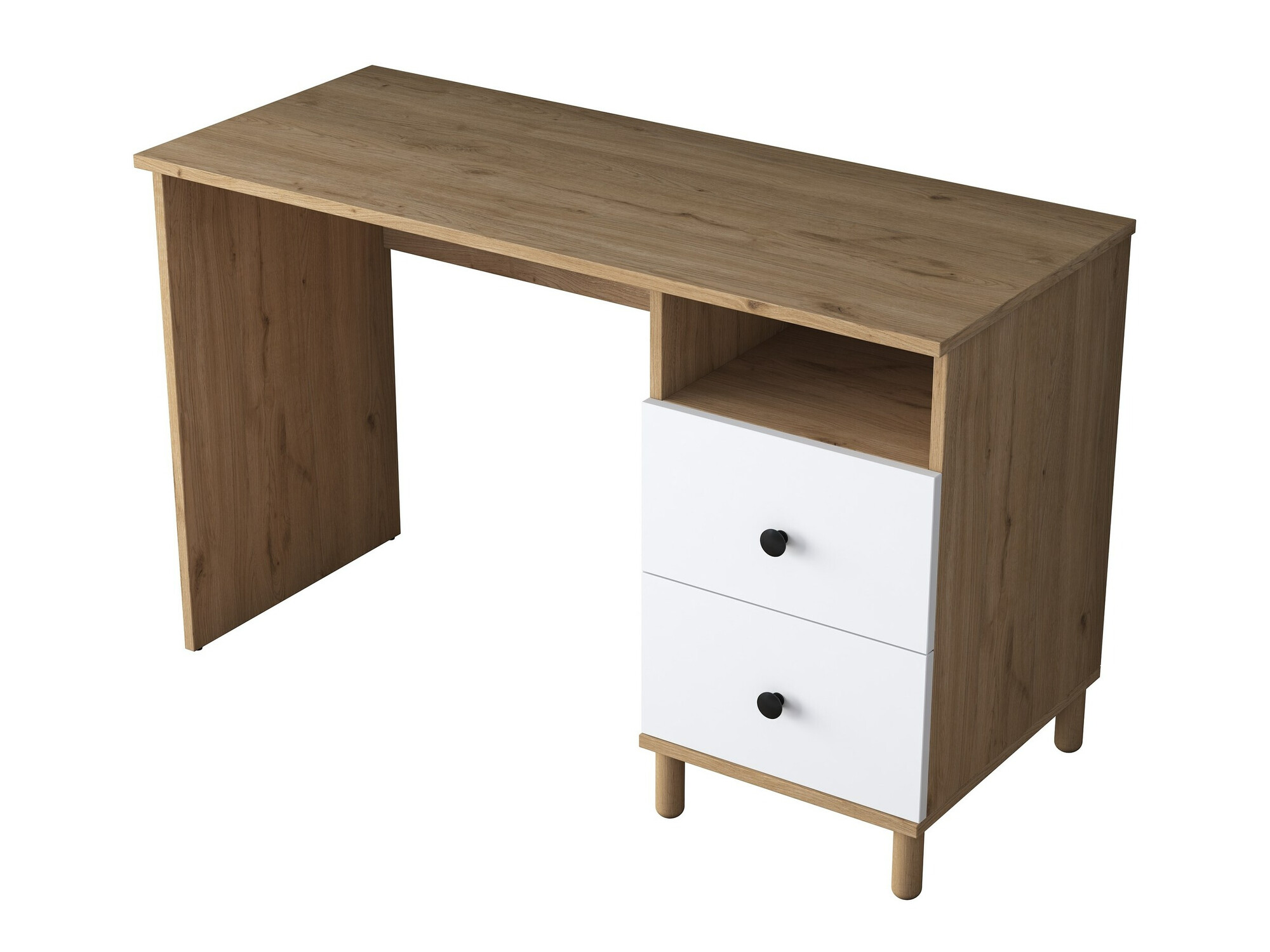 Kancelarijski sto Catdelu 102 (Orah + Belo)