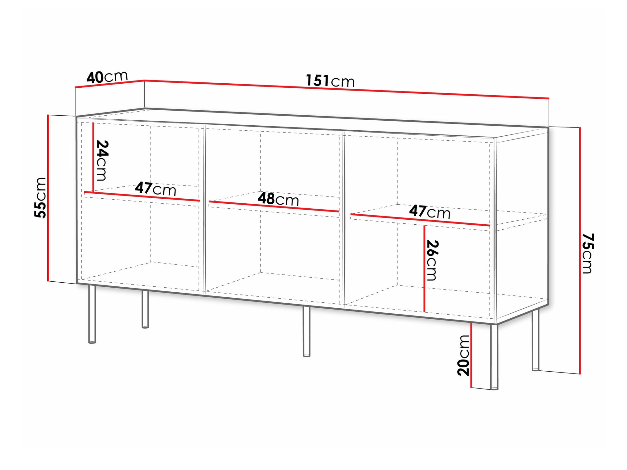 Ormarić Monciru 100 (Belo)