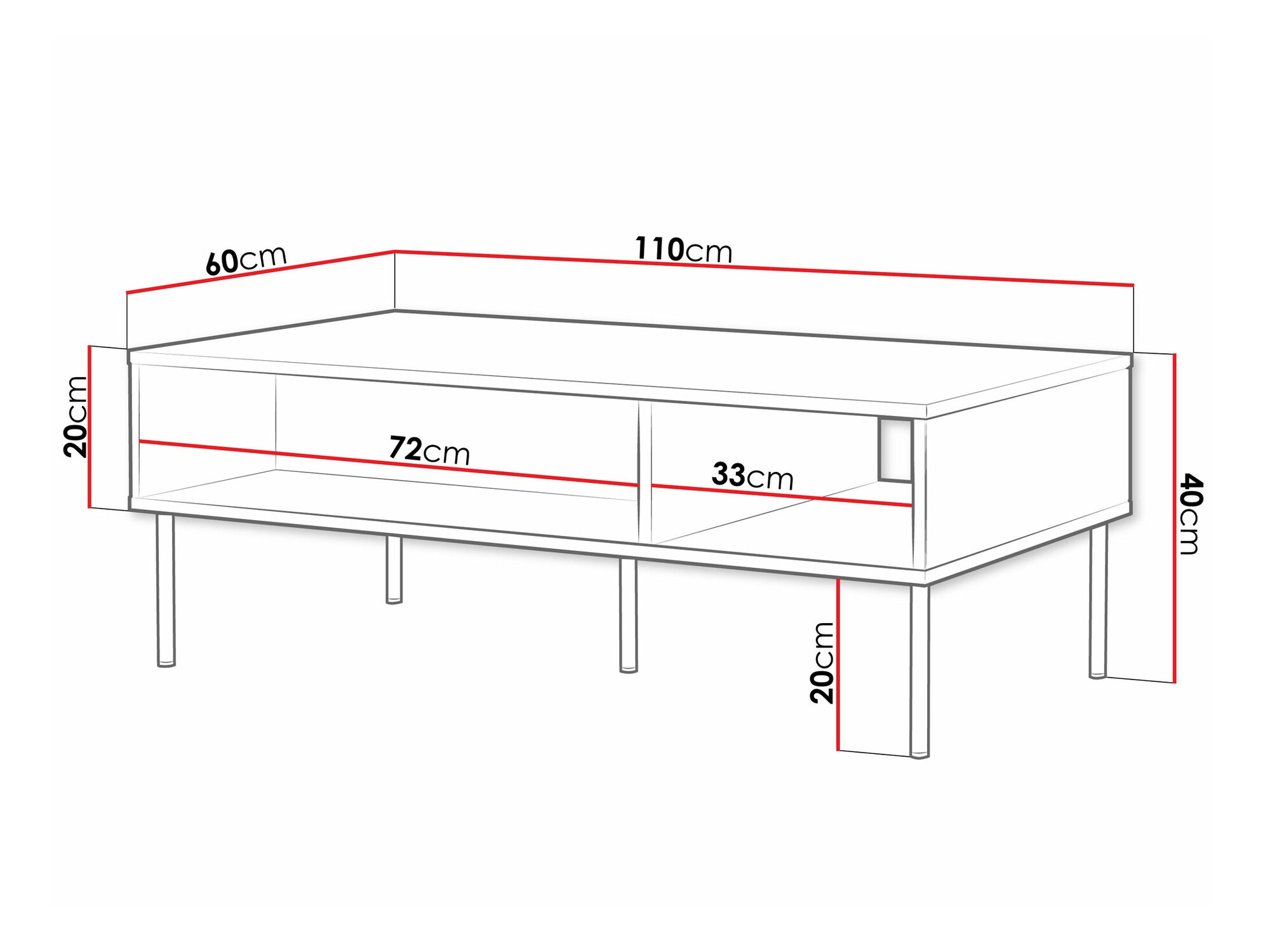 Stočić za kafu Celra (Belo)