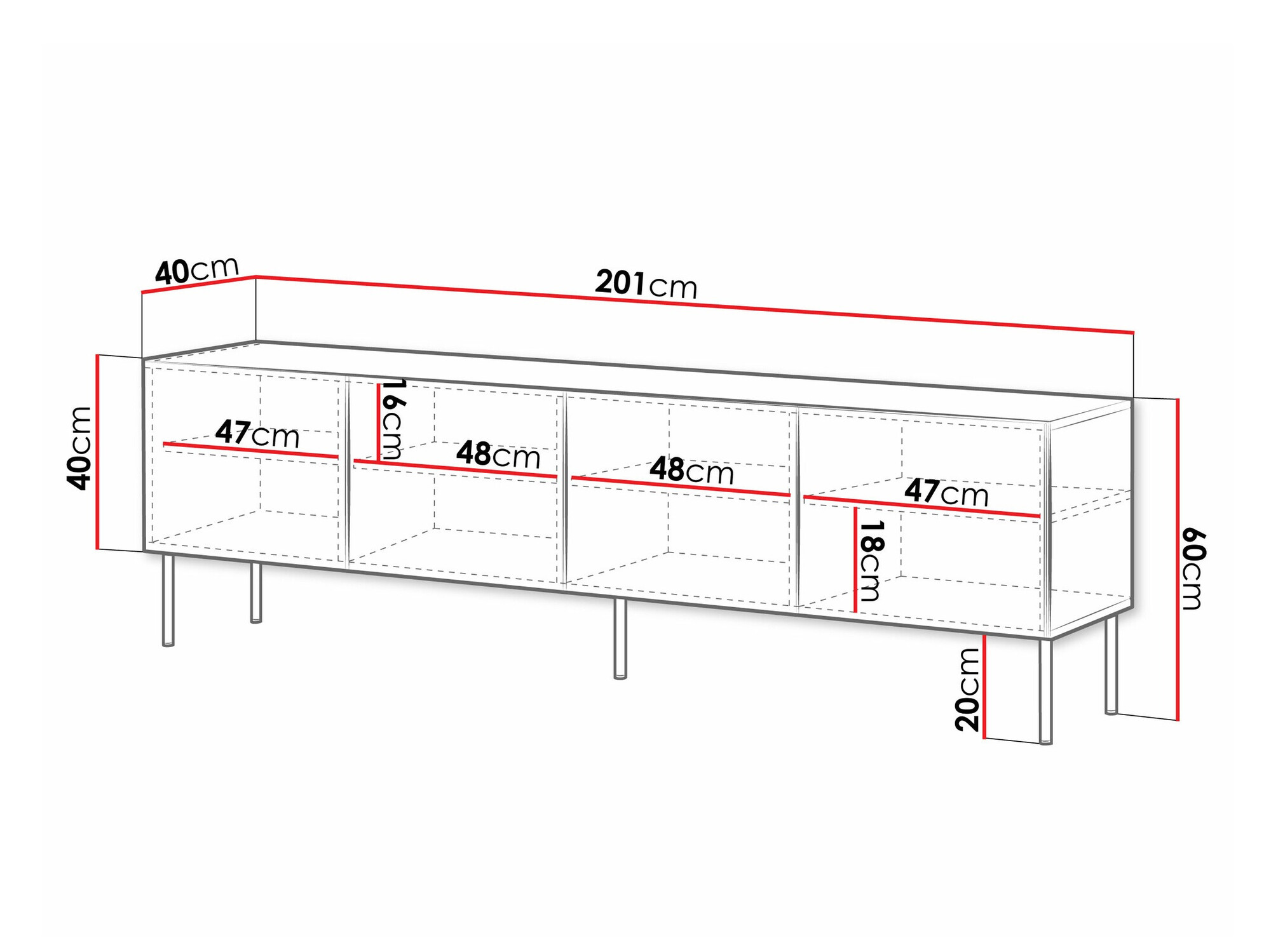 TV sto Monciru 103 (Crno)