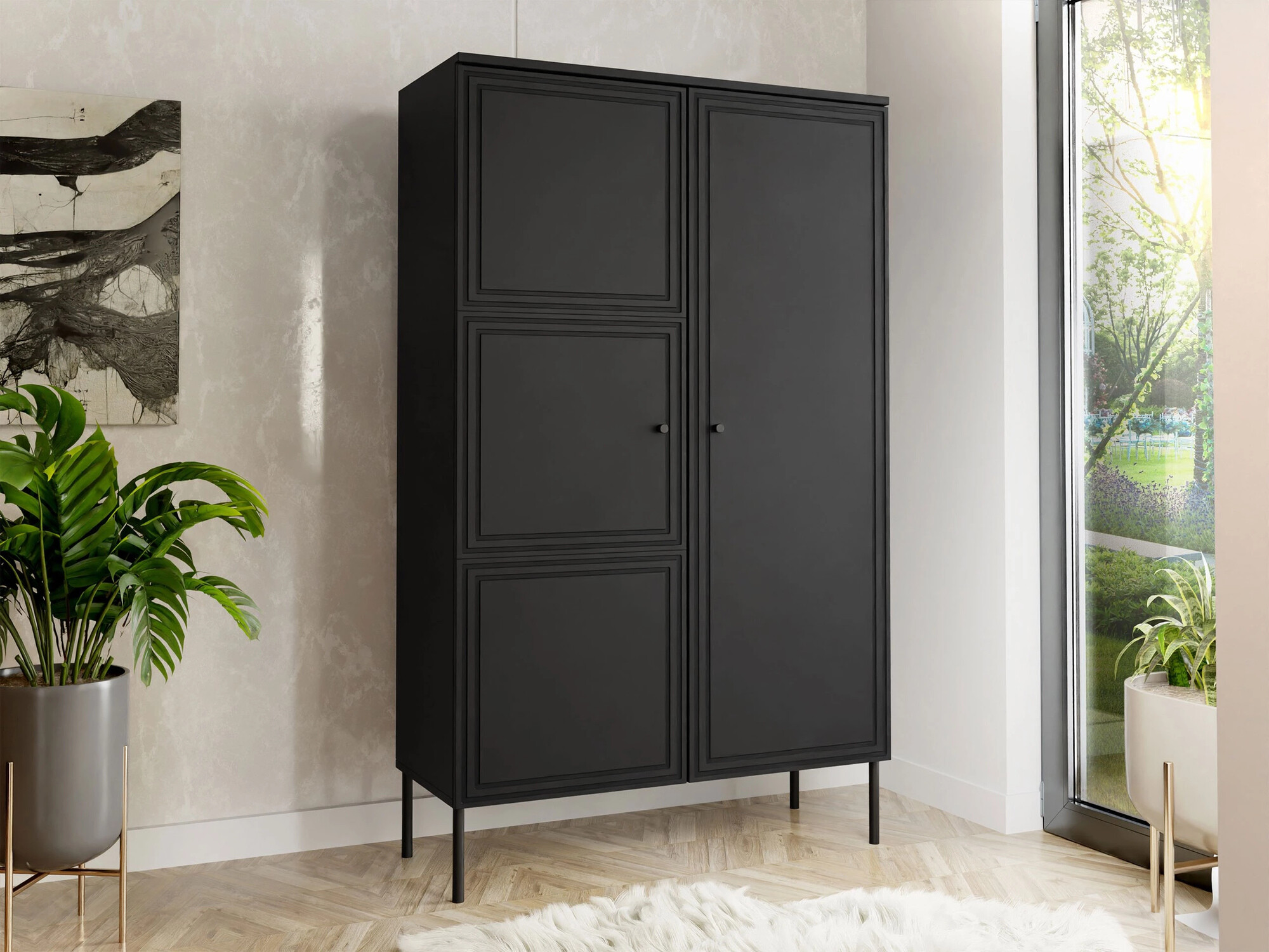 Polica Monciru 105 (Crno)