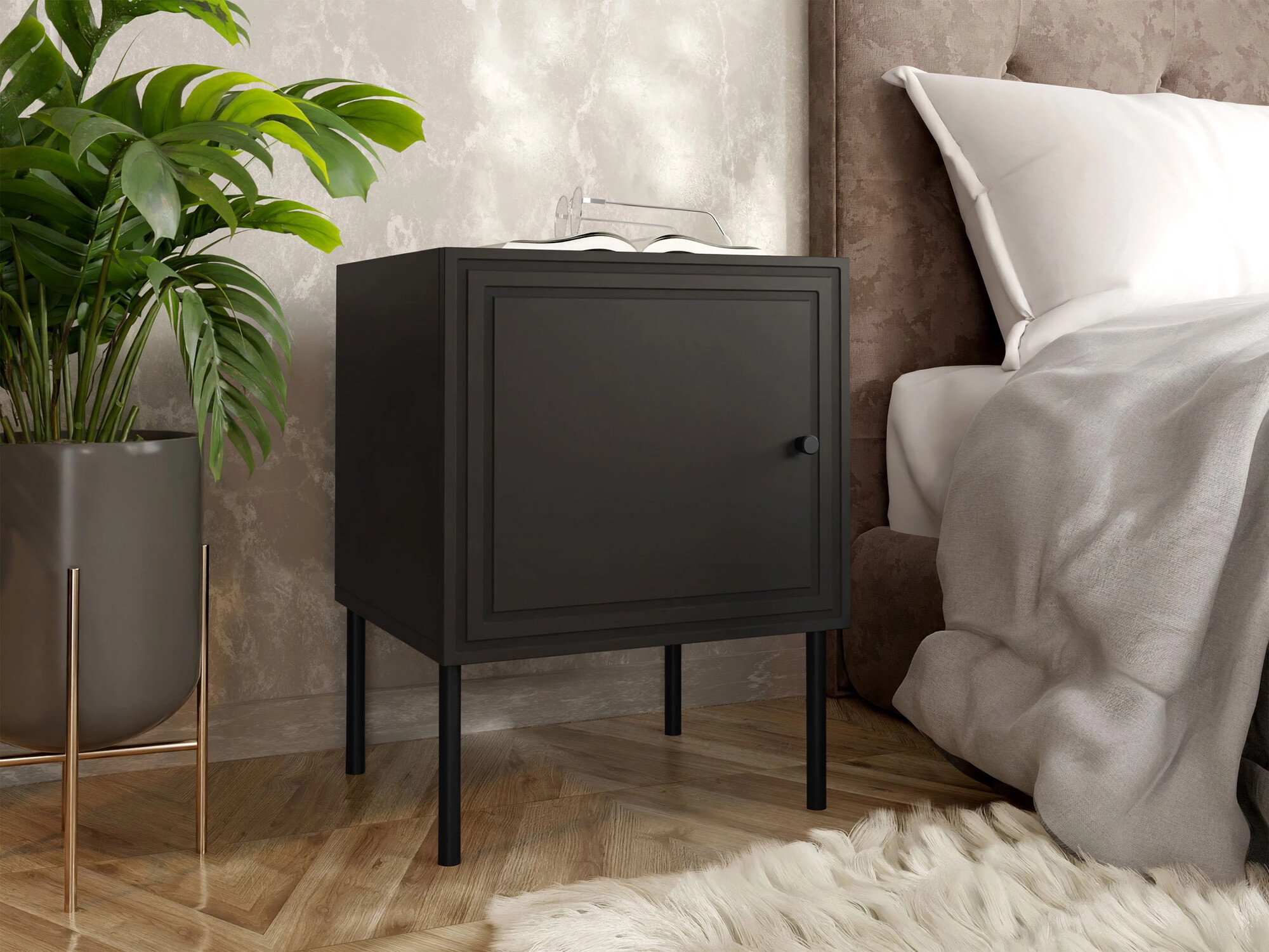 Set noćnih ormarića Monciru 104 (Crno)