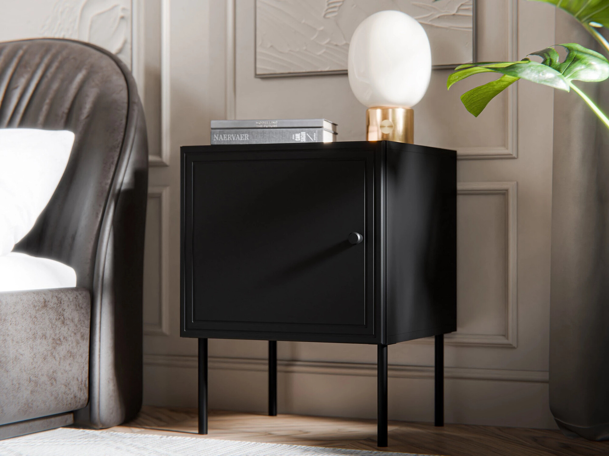 Set noćnih ormarića Monciru 104 (Crno)