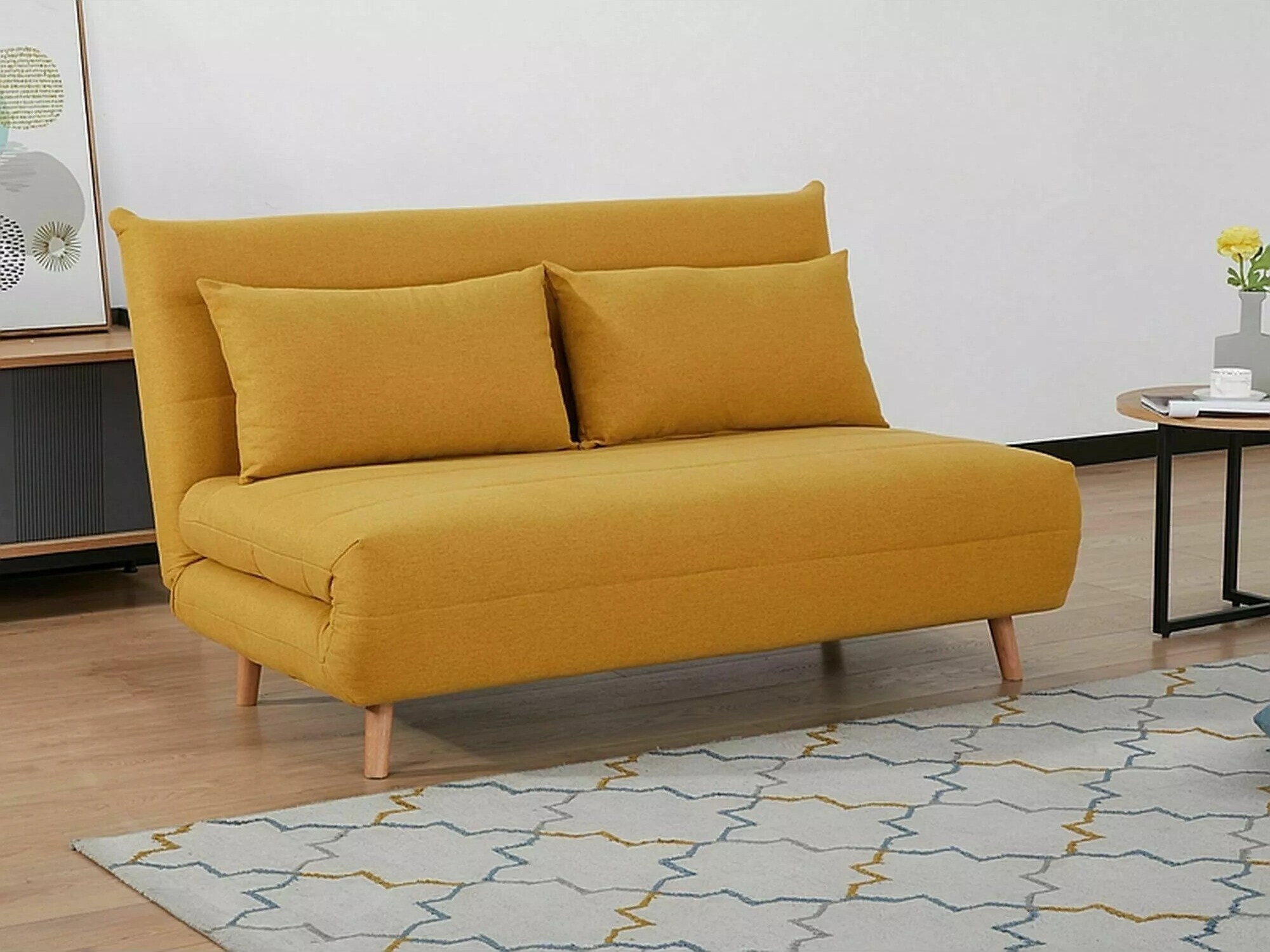 Sofa na razvlačenje Detroit 139 (Žuta)