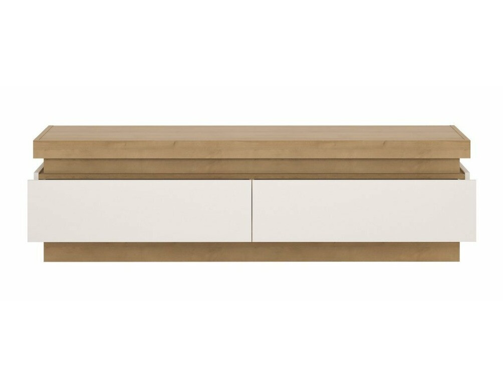 TV sto Feldeli 101 (Riviera hrast + Sjajno belo)