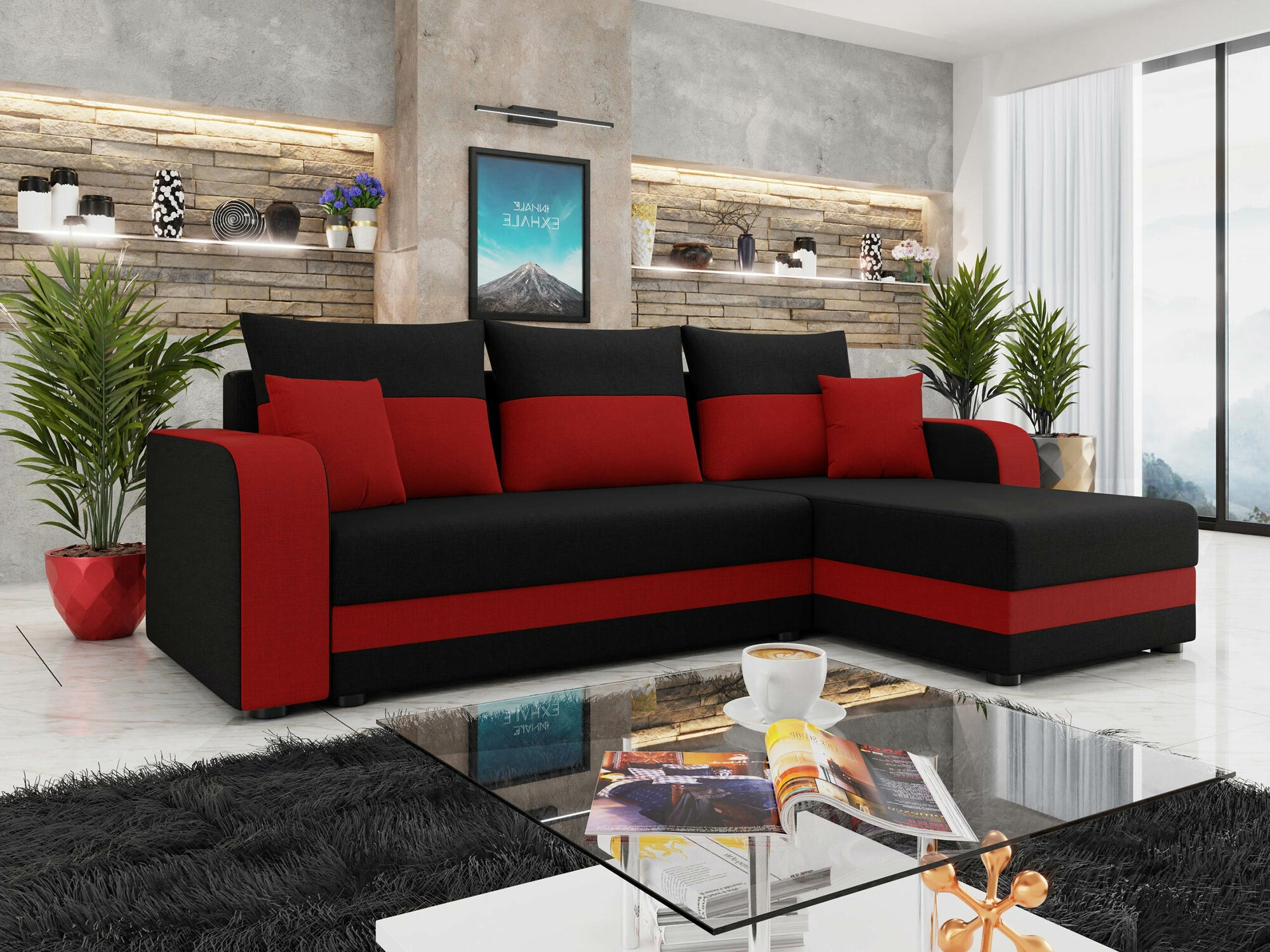 Ugaona sofa Memphis 112 (Lux 23 + Lux 14)