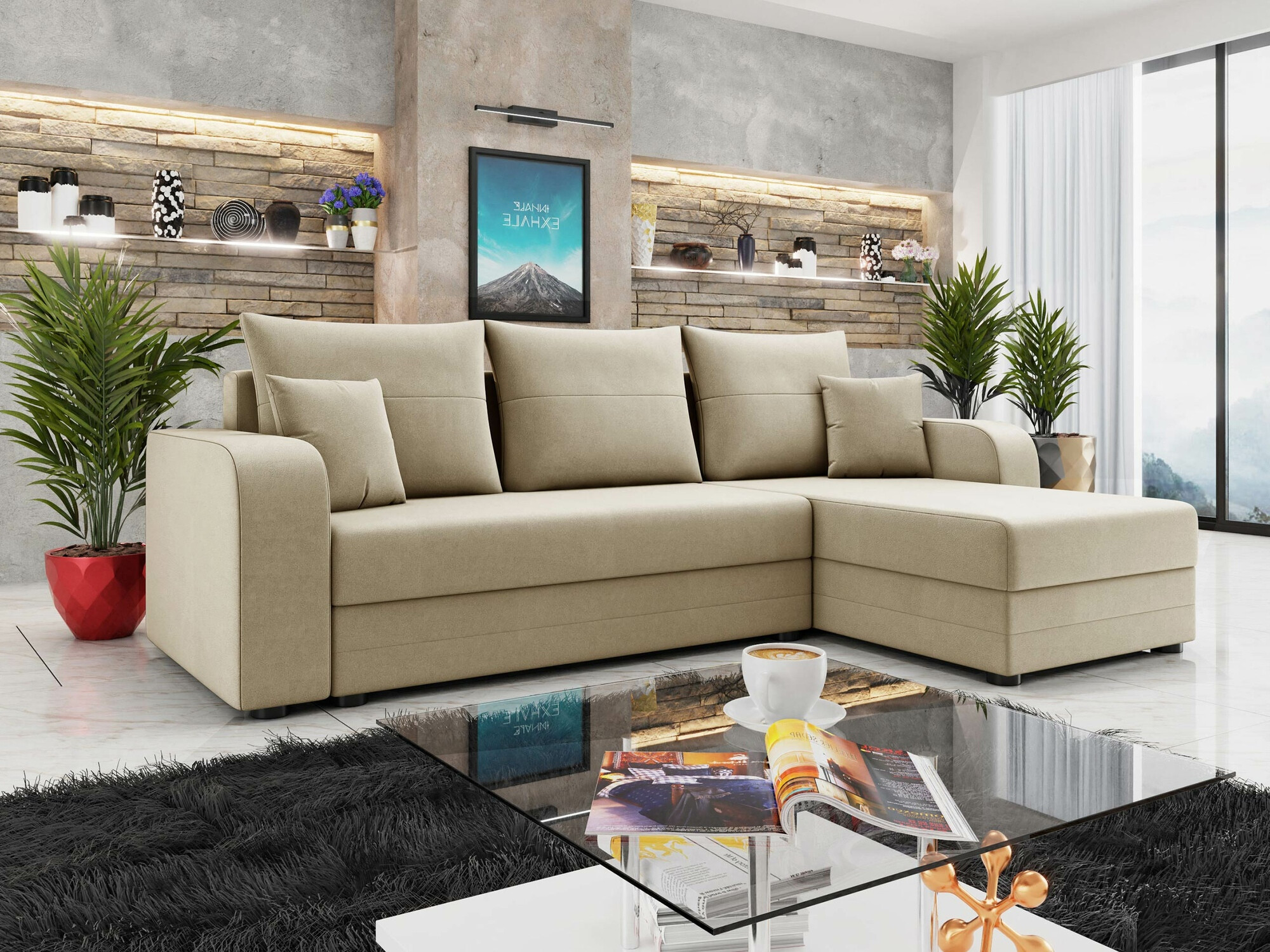 Ugaona sofa Memphis 112 (Manila 02)
