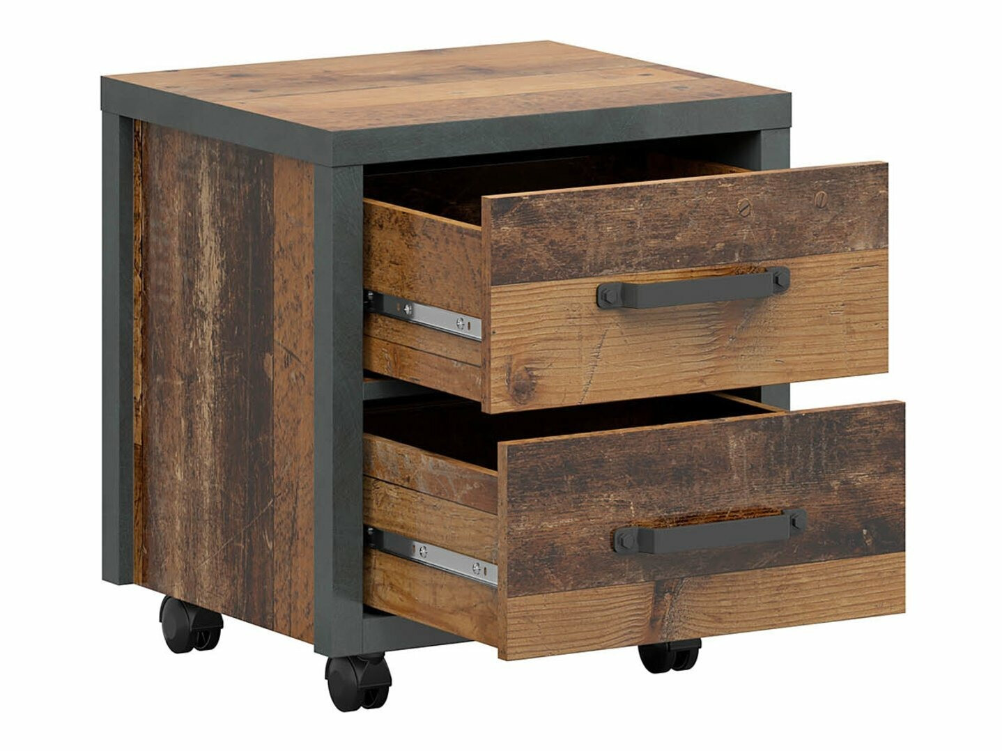 Noćni ormarić Belsera 103 (Braon + Matera siva)