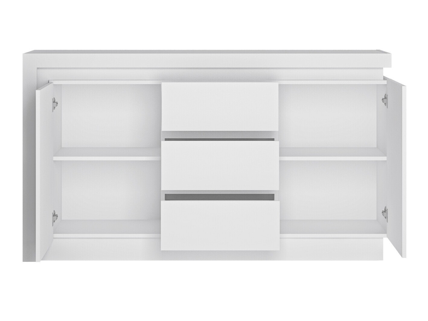 Komoda Feldeli 103 (Belo + Sjajno belo)