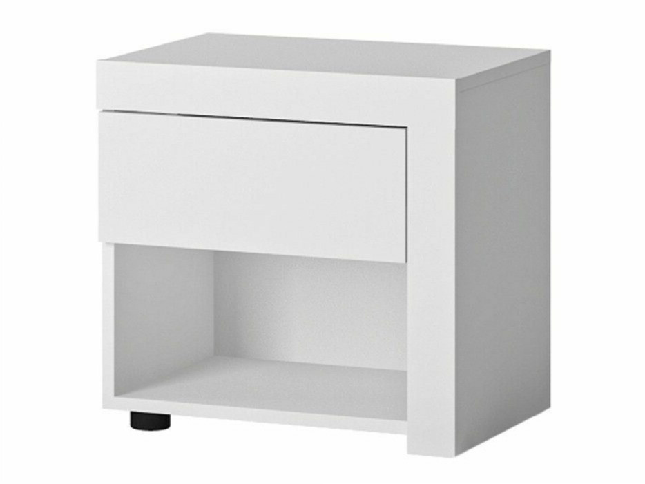 Noćni ormarić Feldeli 113 (Belo + Sjajno belo)