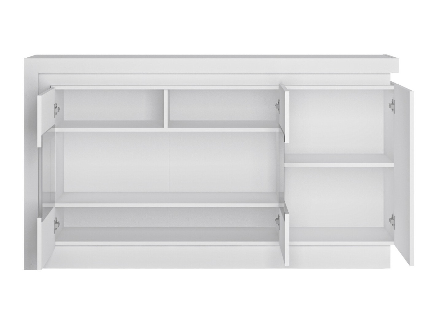 Ormarić Feldeli 104 (Belo + Sjajno belo)