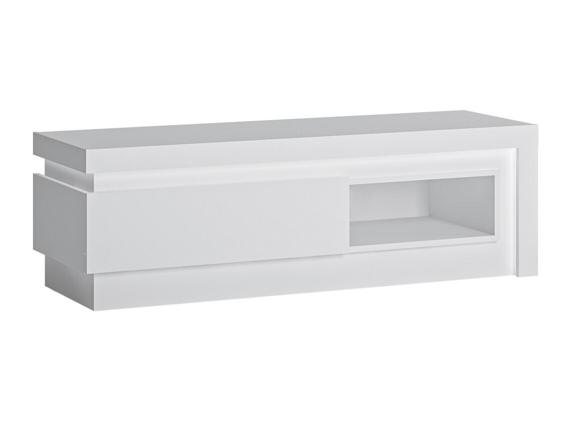 TV komoda Feldeli 102 (Belo + Sjajno belo)