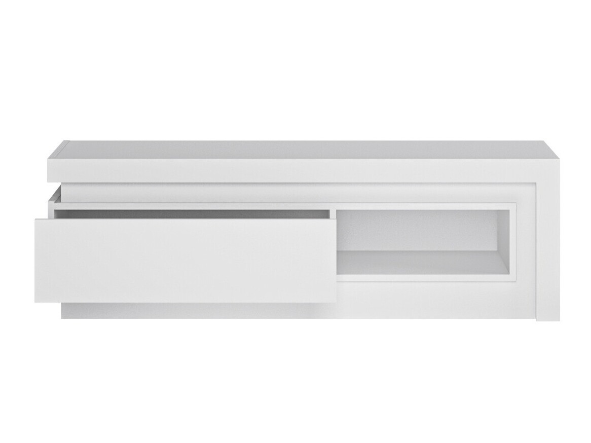 TV komoda Feldeli 102 (Belo + Sjajno belo)