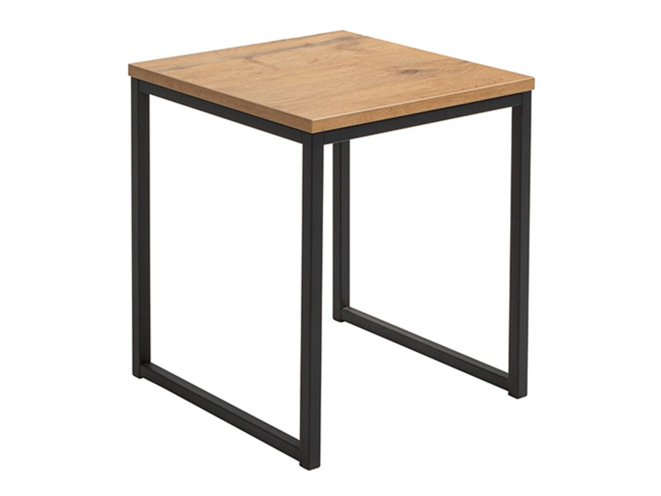 Set stočića za kafu Boston 256 (Hrast Lanselot + Crno)