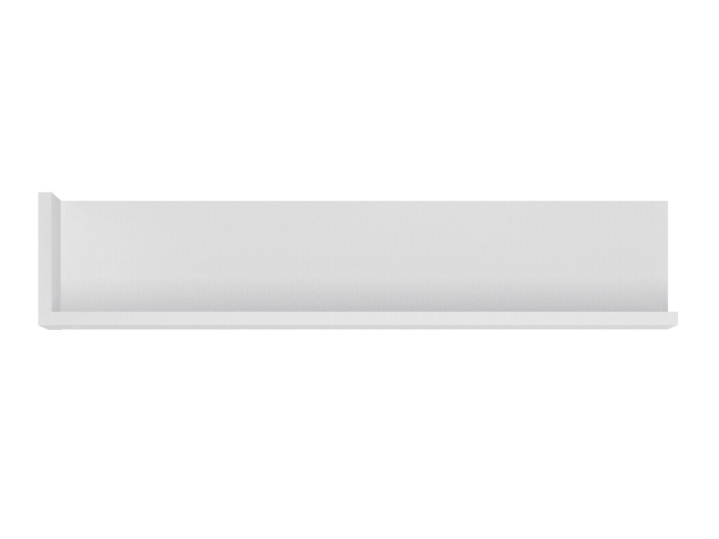 Zidna polica Feldeli 107 (Belo + Sjajno belo)