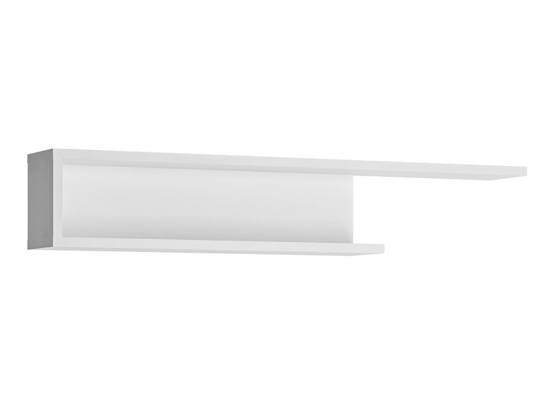 Zidna polica Feldeli 109 (Belo + Sjajno belo)