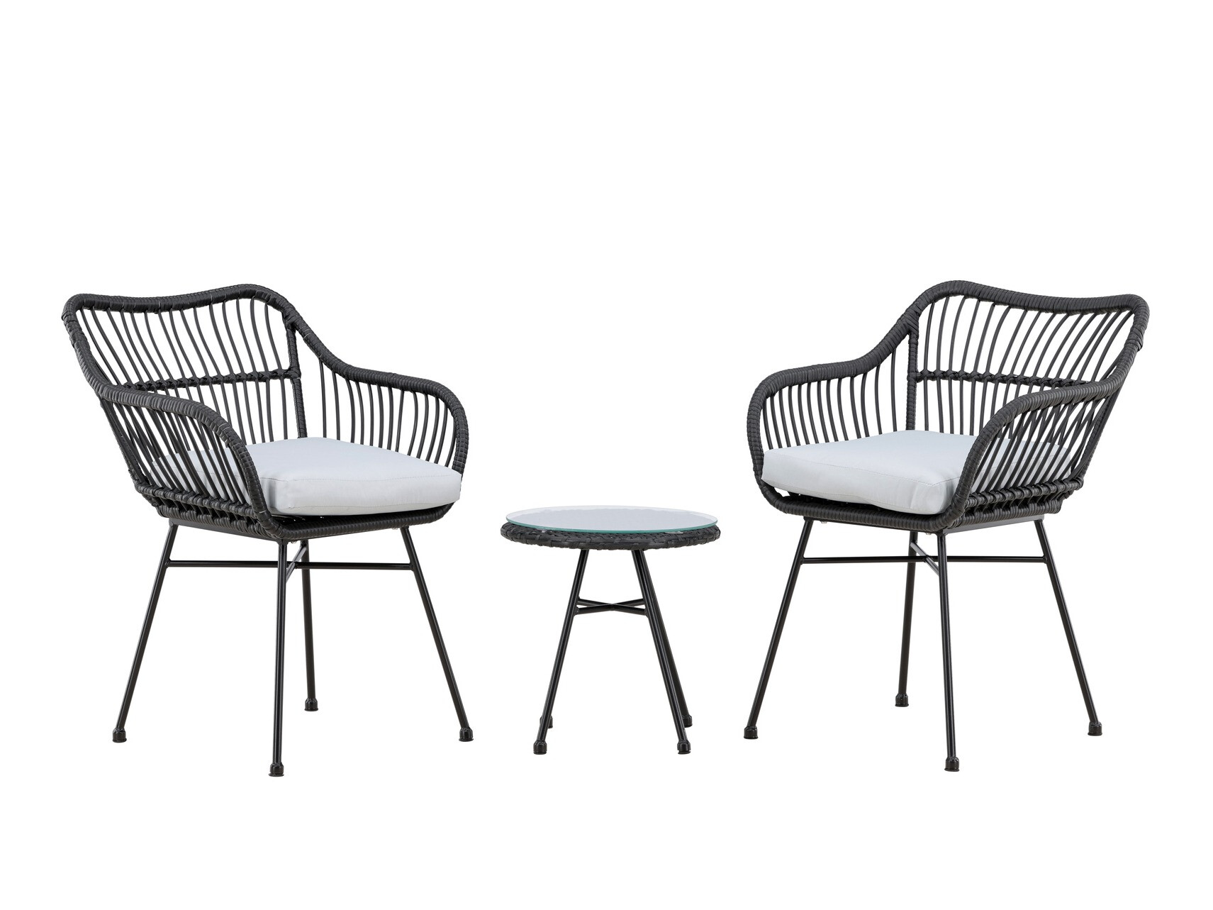 Set balkonskog nameštaja Dallas 3117 (Crno)