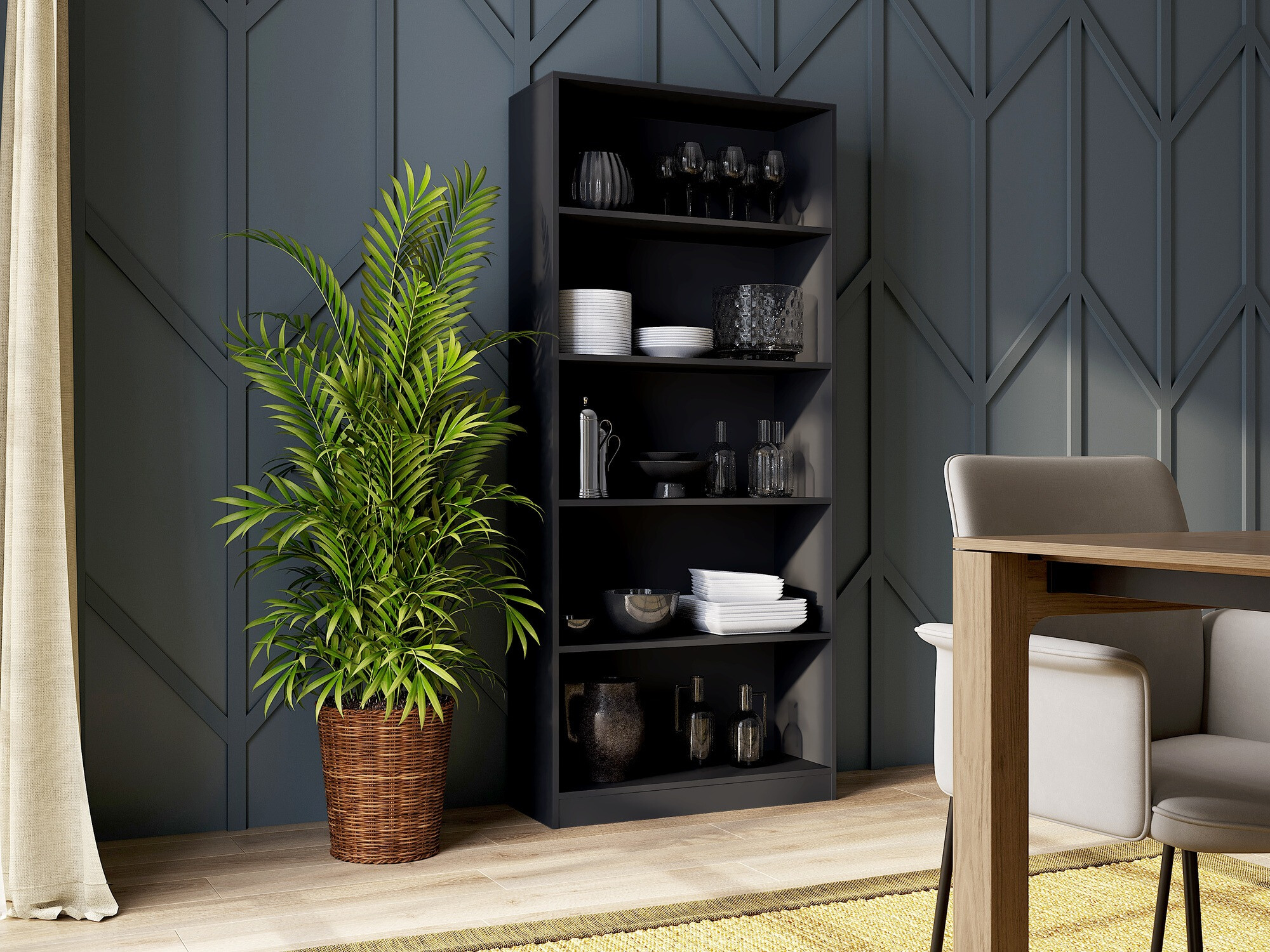 Polica Mandeville 253 (Crno)