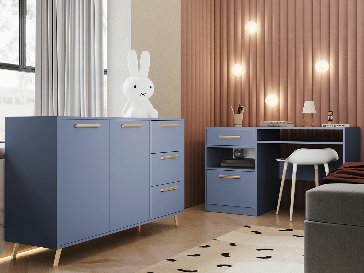 Set nameštaja Dortivu 149 (Plava)