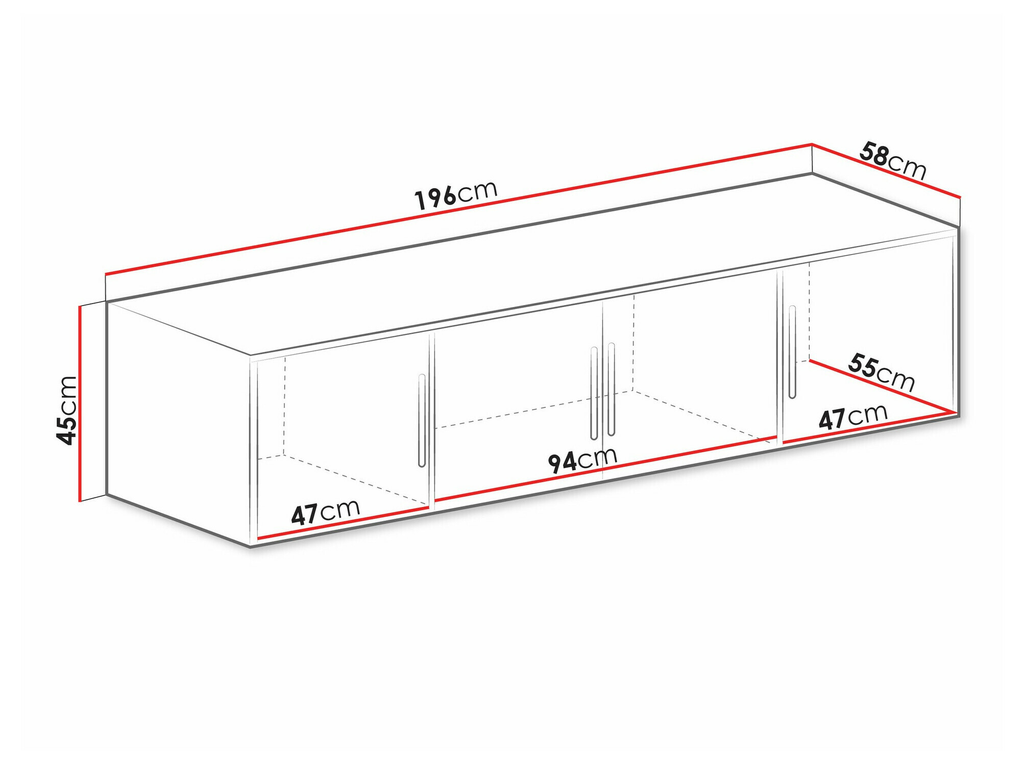 Ormarić Dortivu 146 (Vellington hrast)