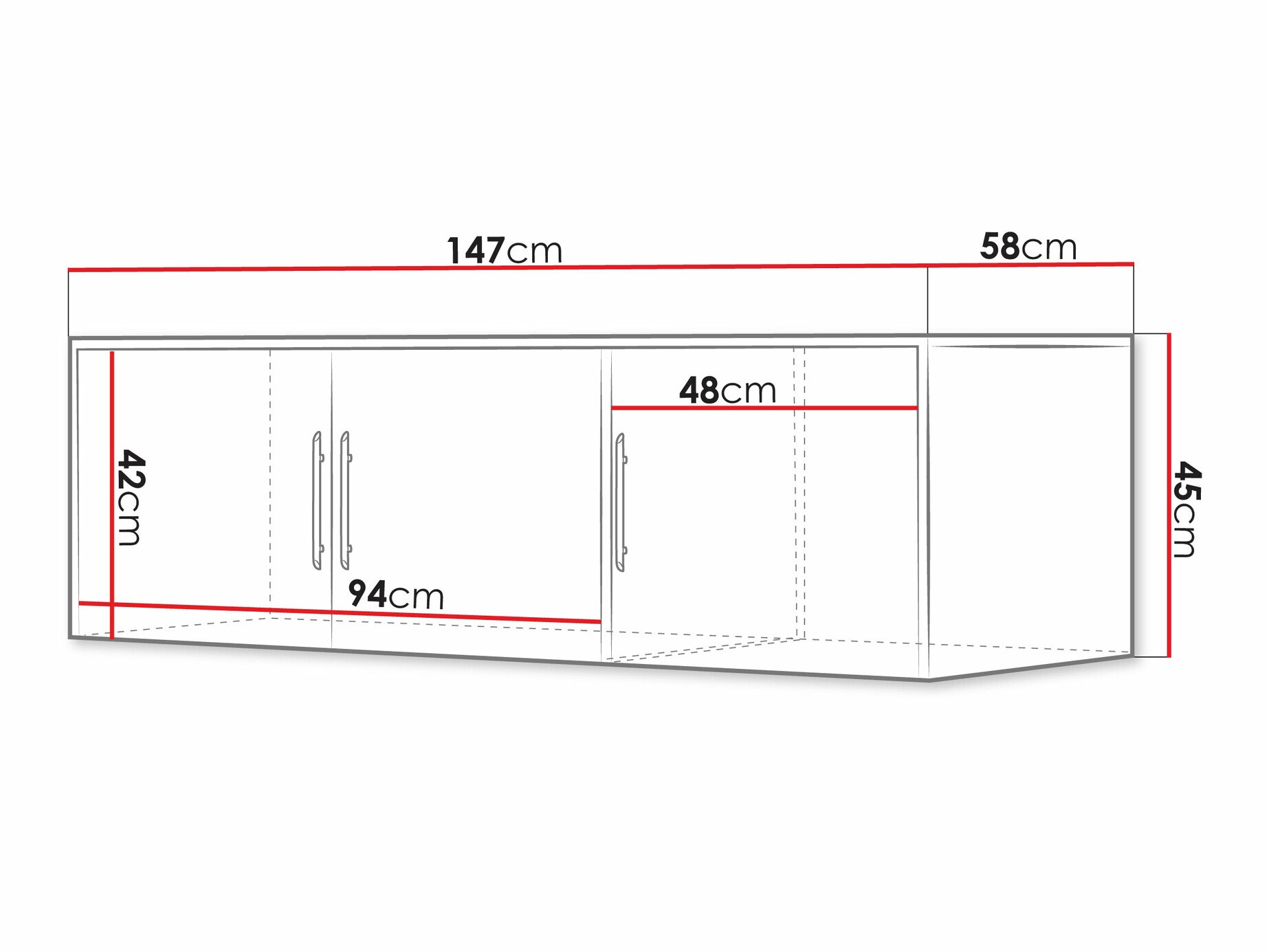 Ormar Dortivu 153 (Vellington hrast)